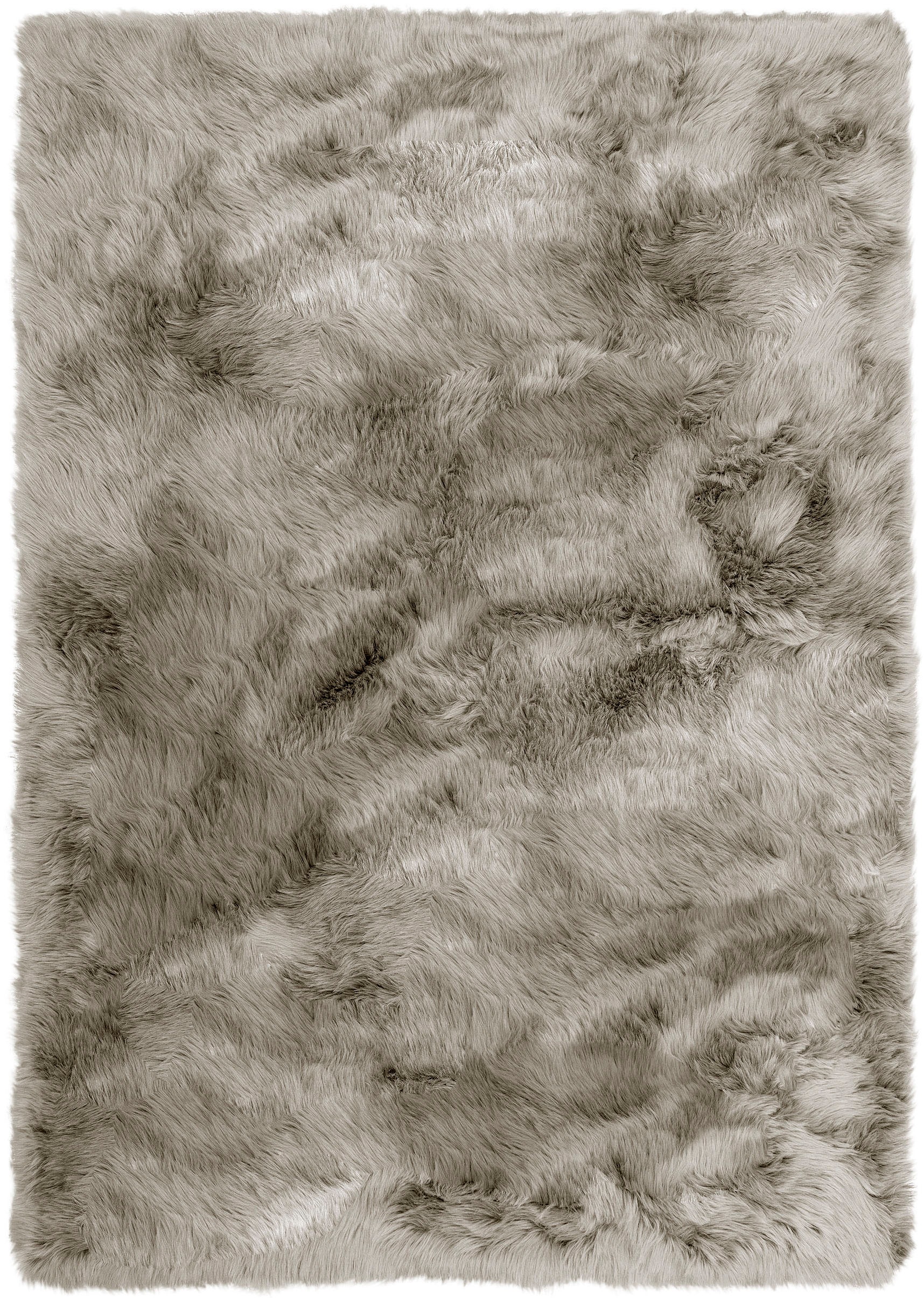 my home Hochflor-Teppich »Valeria Fellteppich kuschelig«, rechteckig, 60 mm Höhe, Kunstfell, weiche Teppiche, Wohnzimmer, Schlafzimmer, Esszimmer