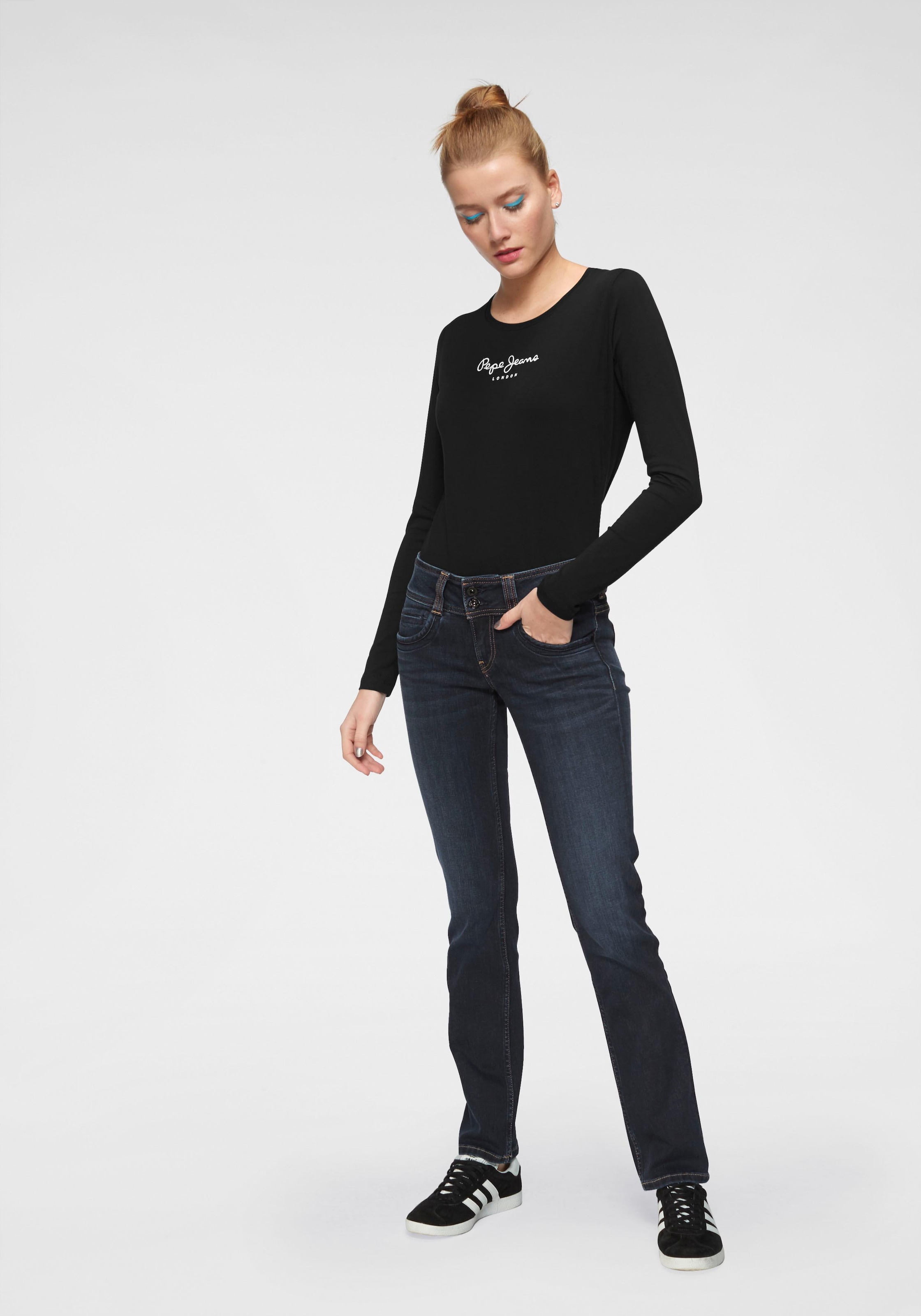 Pepe Jeans Straight-Jeans »GEN«, in bei geradem mit Jelmoli-Versand Doppel-Knopf-Bund Schweiz bestellen schöner Qualtät und online Bein