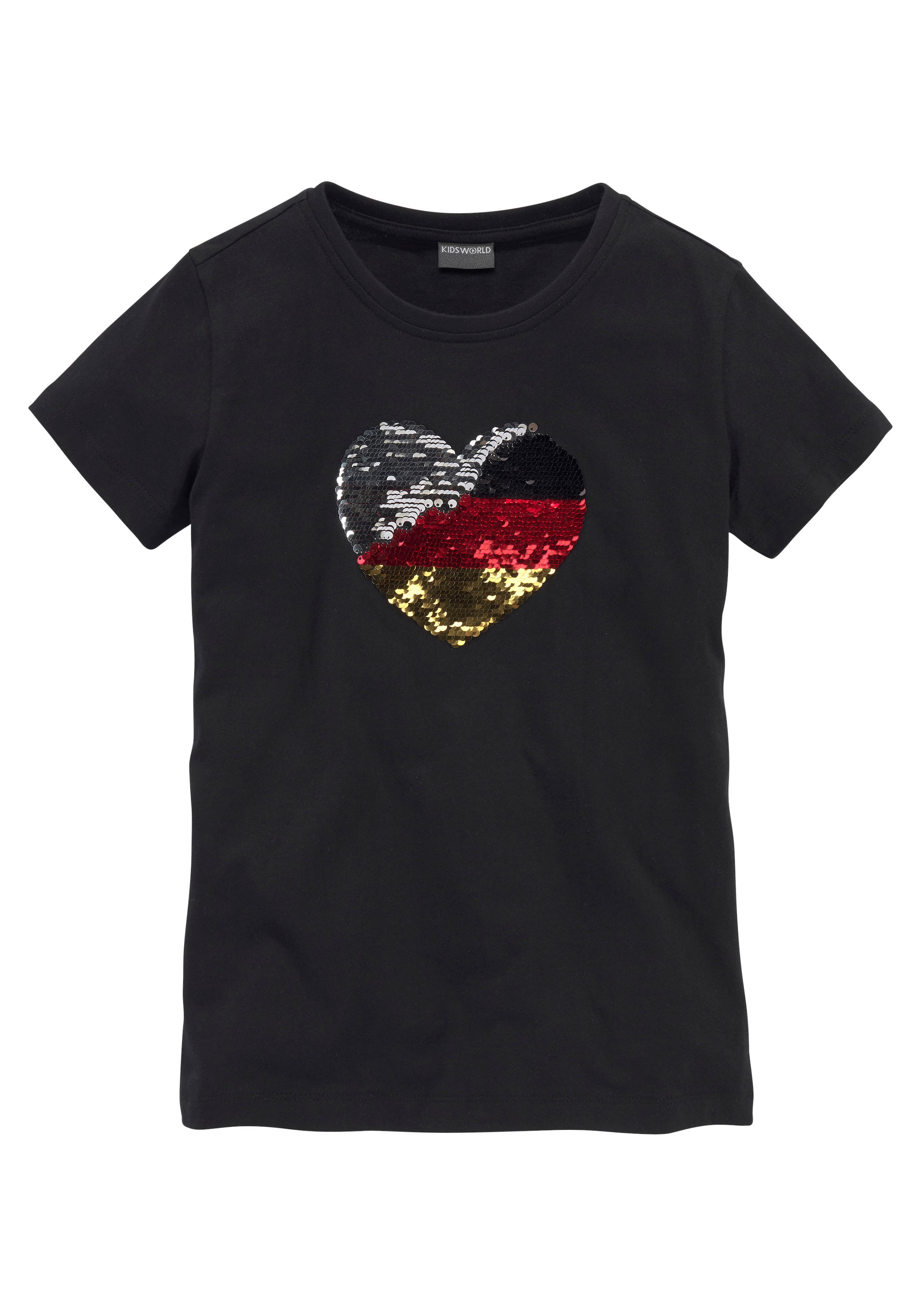 ✵ KIDSWORLD T-Shirt »Fussballshirt«, Jelmoli-Versand | mit Wendepailletten kaufen online