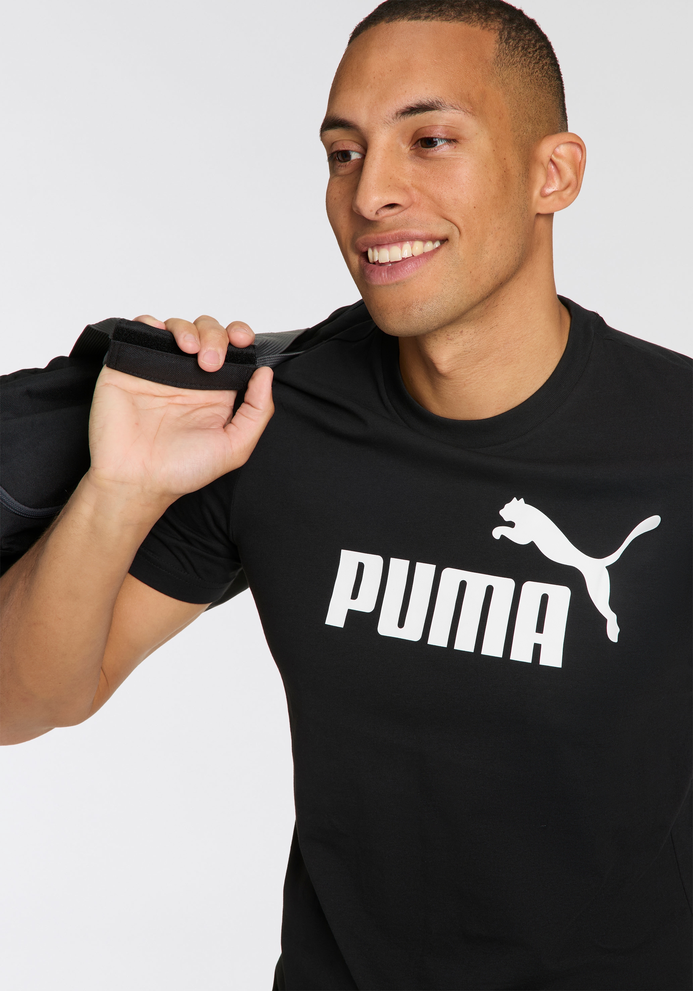PUMA T-Shirt »ESS NO. 1 LOGO TEE«, Basic Herren T-Shirt mit Logo