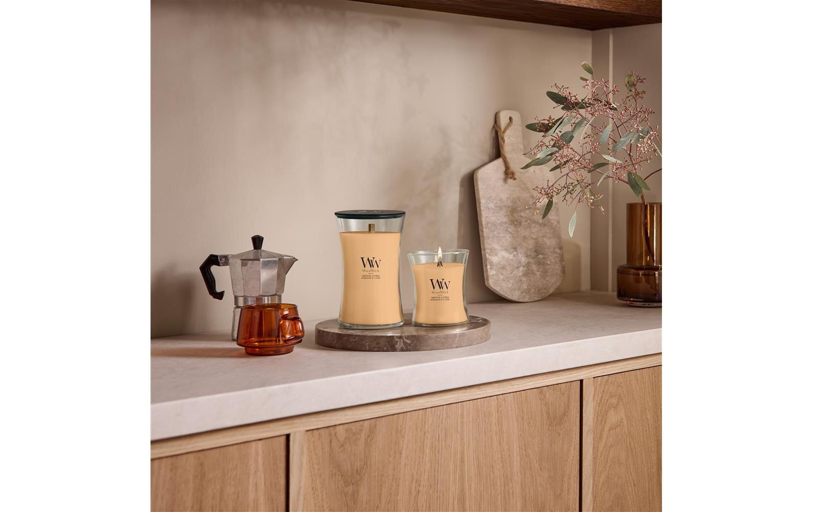 Woodwick Duftkerze "Tangerine & Citron Medium Jar"