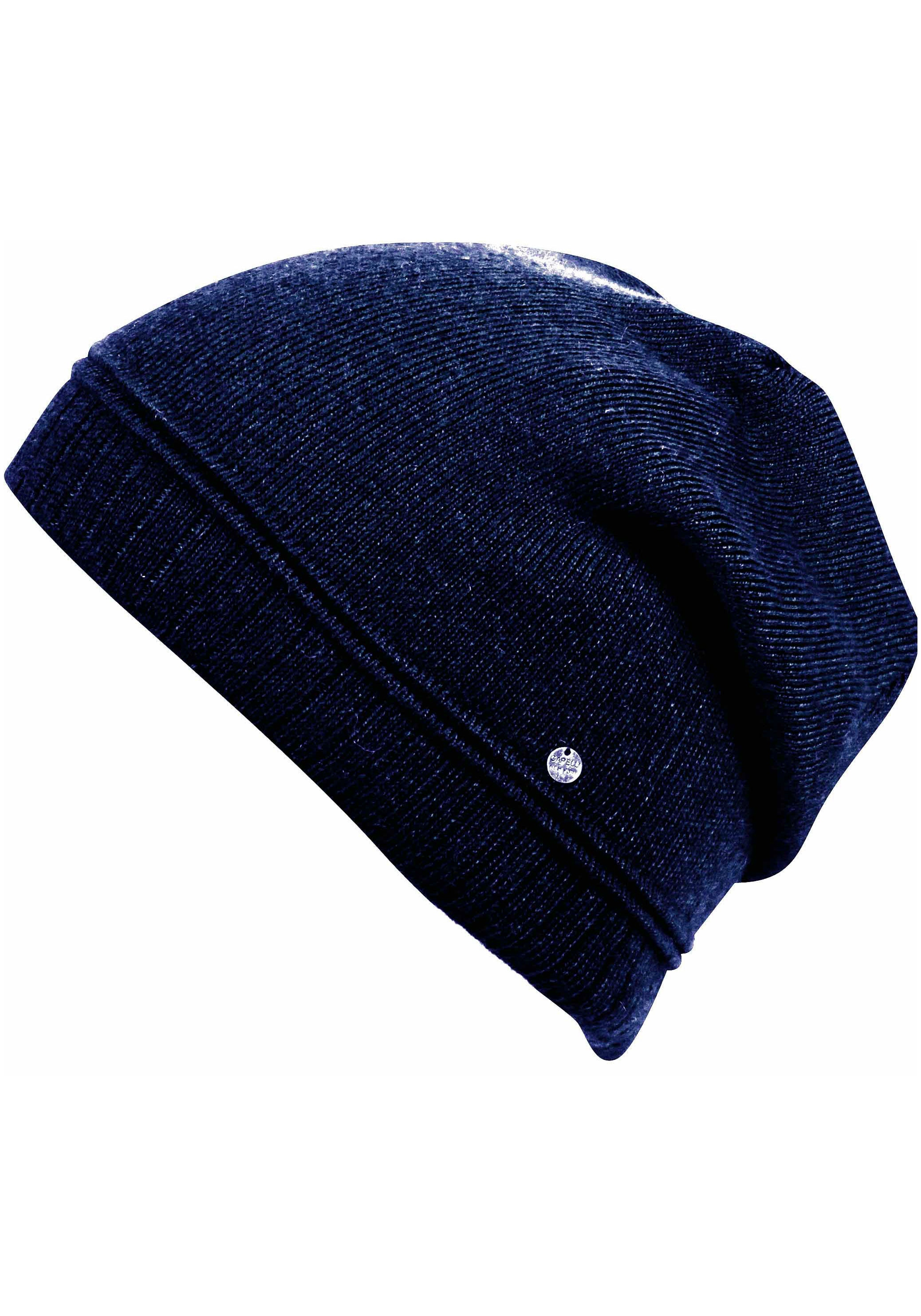 Capelli New York Beanie, (Packung), mit Metall-Logo an der Krempe