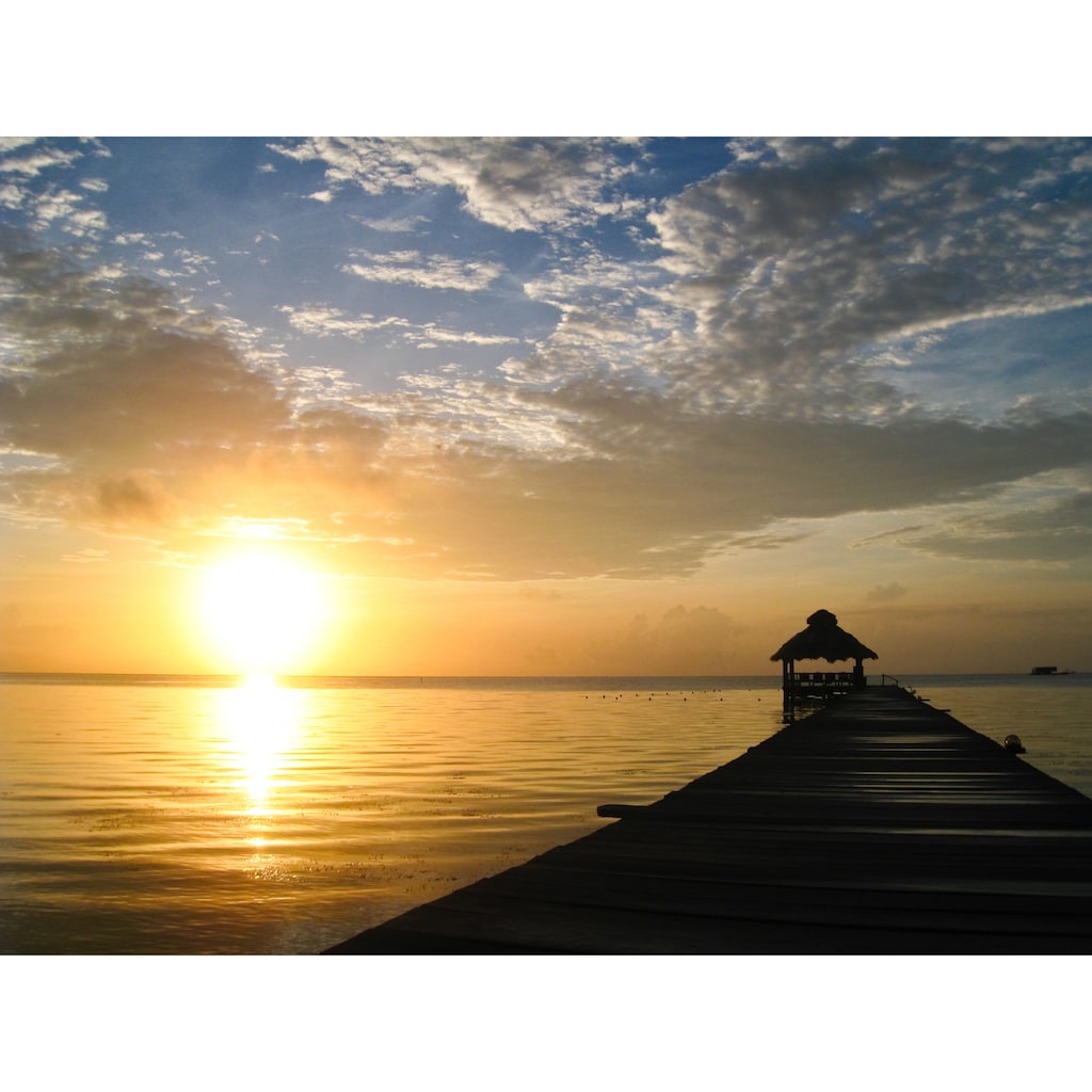 Papermoon Fototapete »Sunburst over Belize«