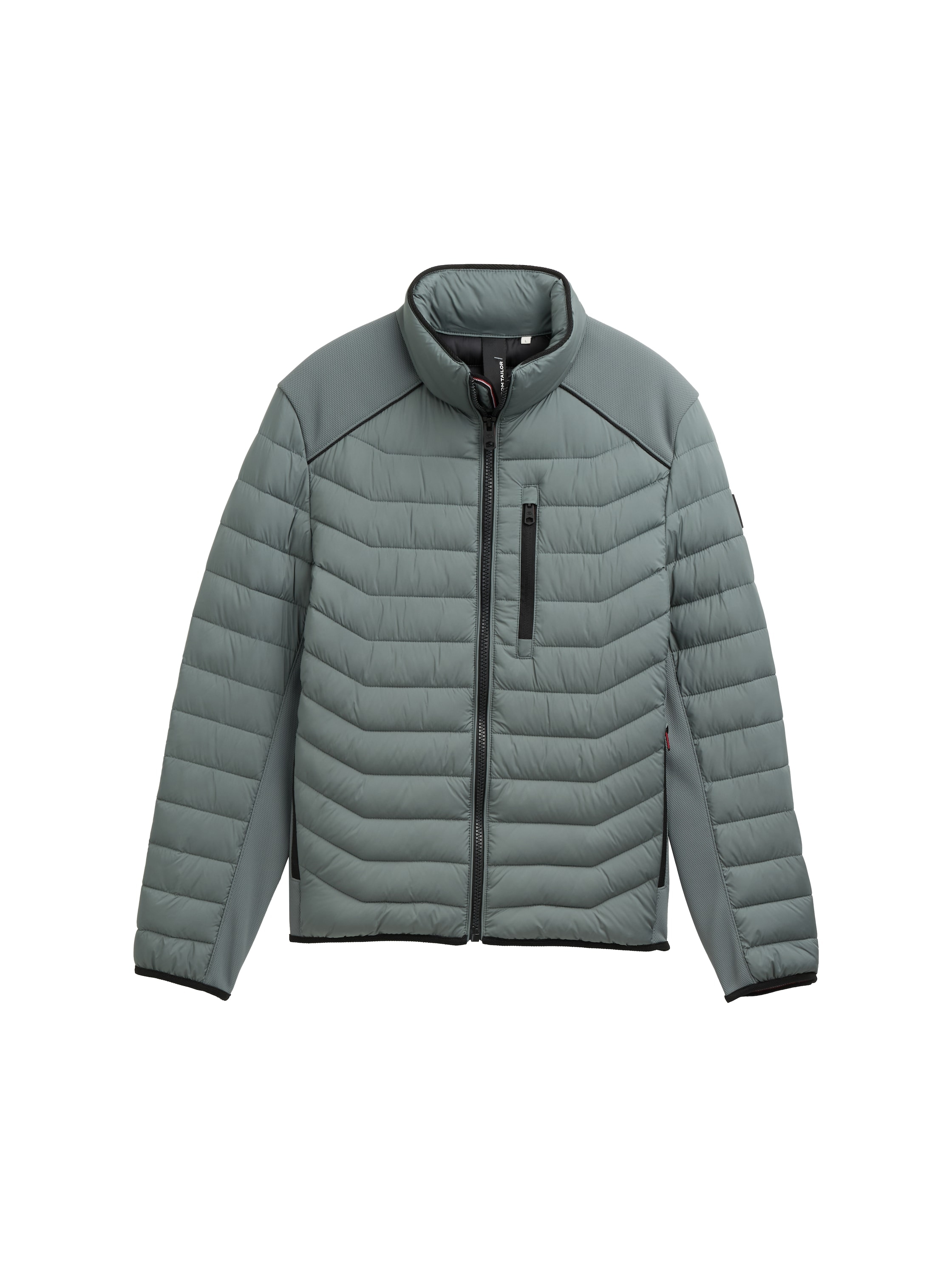 TOM TAILOR Steppjacke, ohne Kapuze, mit Logo Stickerei