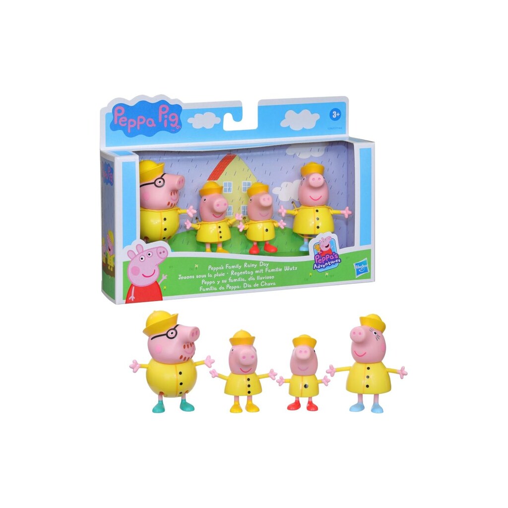 Hasbro Spielfigur »Pig Regentag mit Familie Wutz«