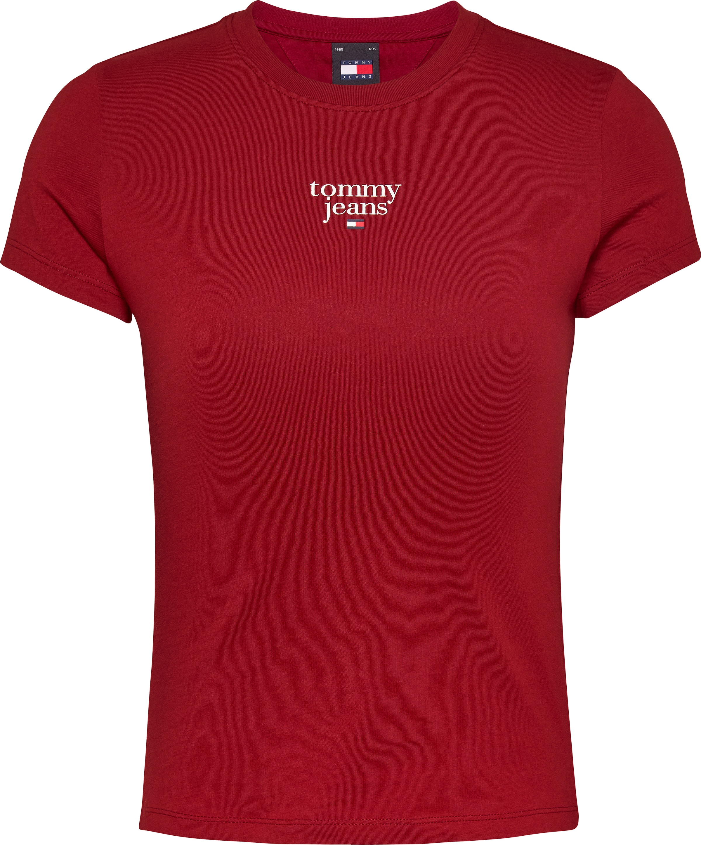 Tommy Jeans Curve T-Shirt »TJW SLIM ESSENTIAL LOGO1 TEE EXT«, in Grossen Grössen mit Logoschriftzug