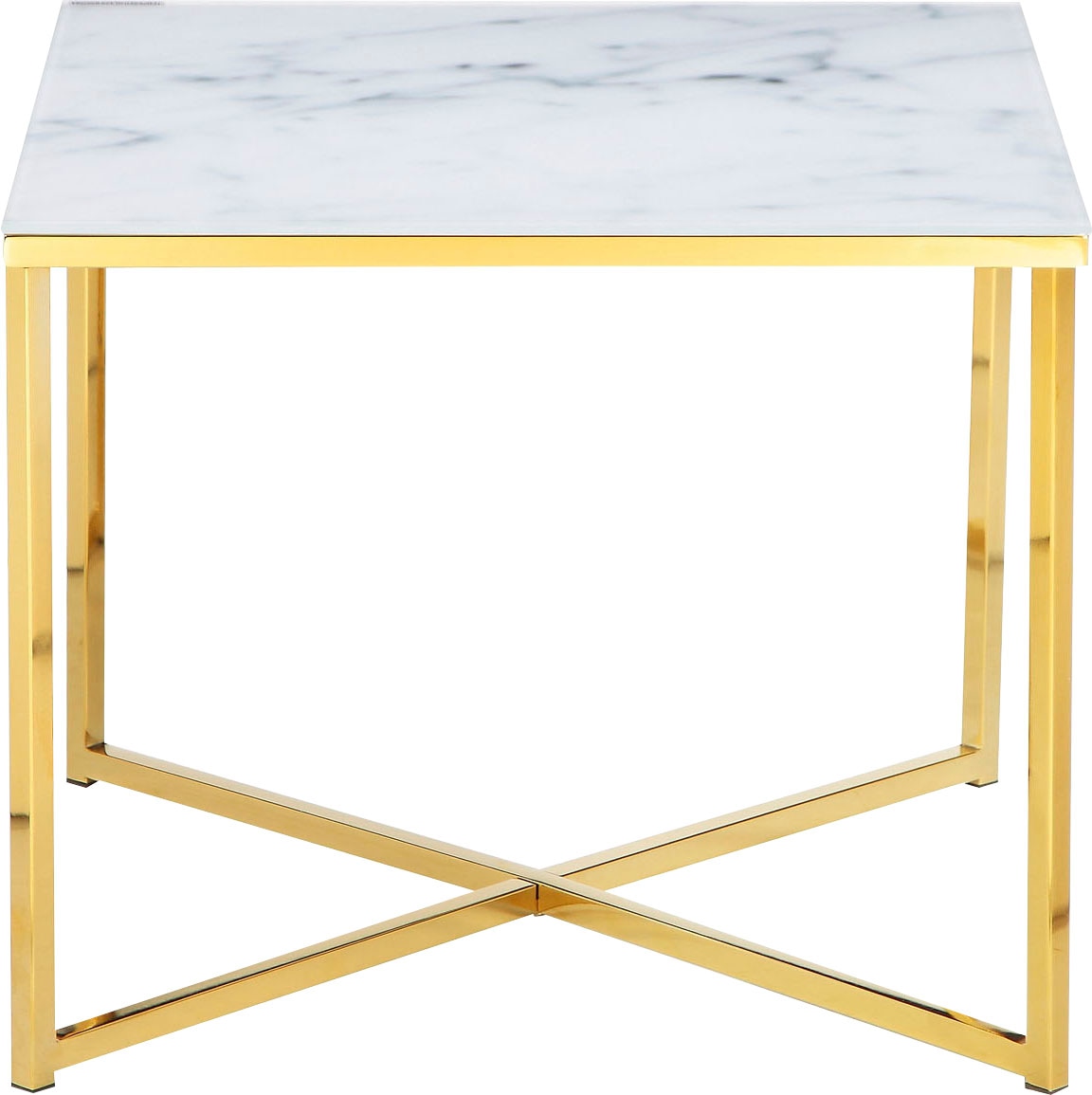 SalesFever Beistelltisch "Caorle Stilvoller Tisch" Elegante Tischplatte in edler Marmoroptik