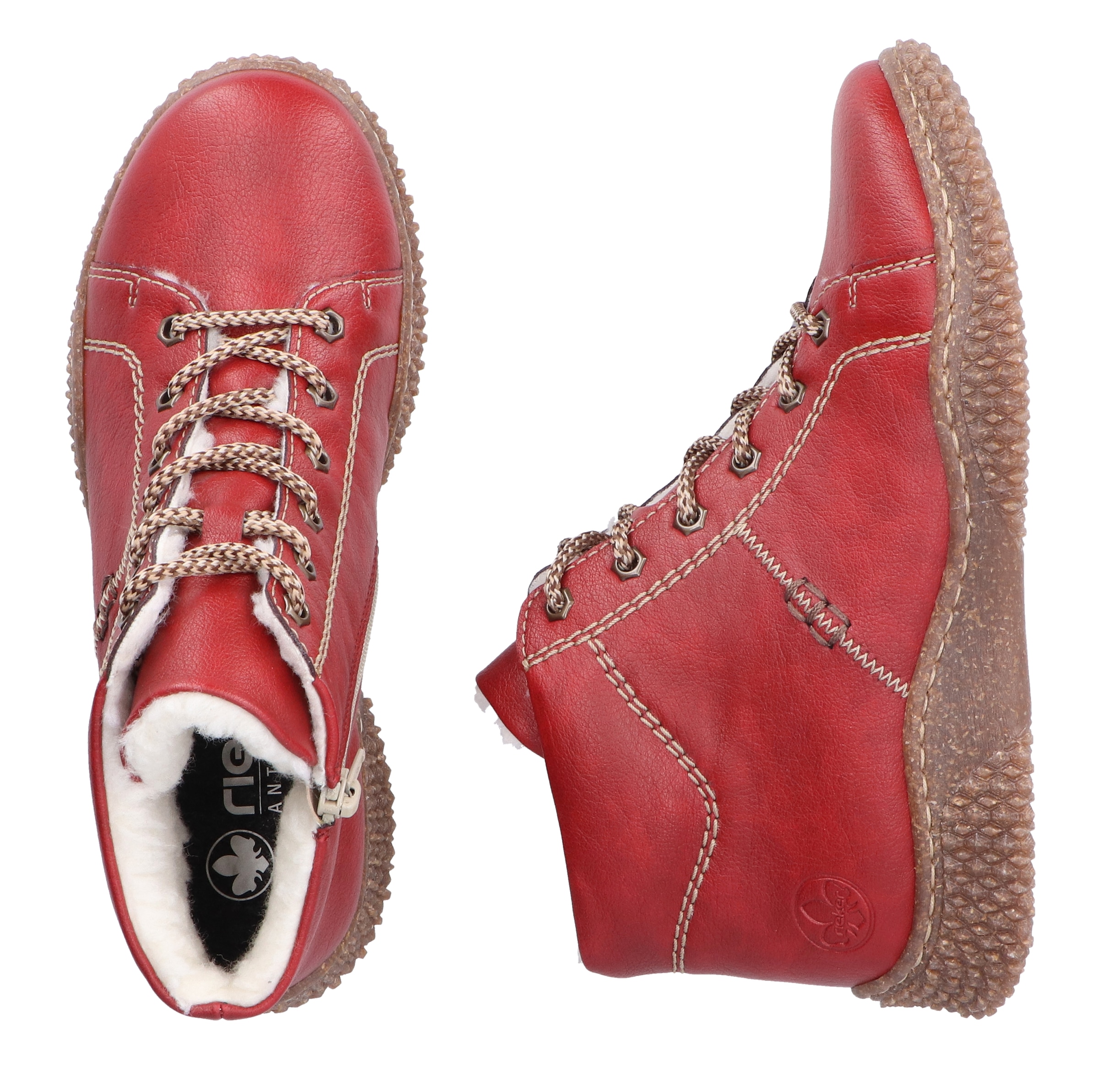Rieker Winterboots, Schnürboots, Stiefelette, High Top Sneaker mit Innenreissverschluss