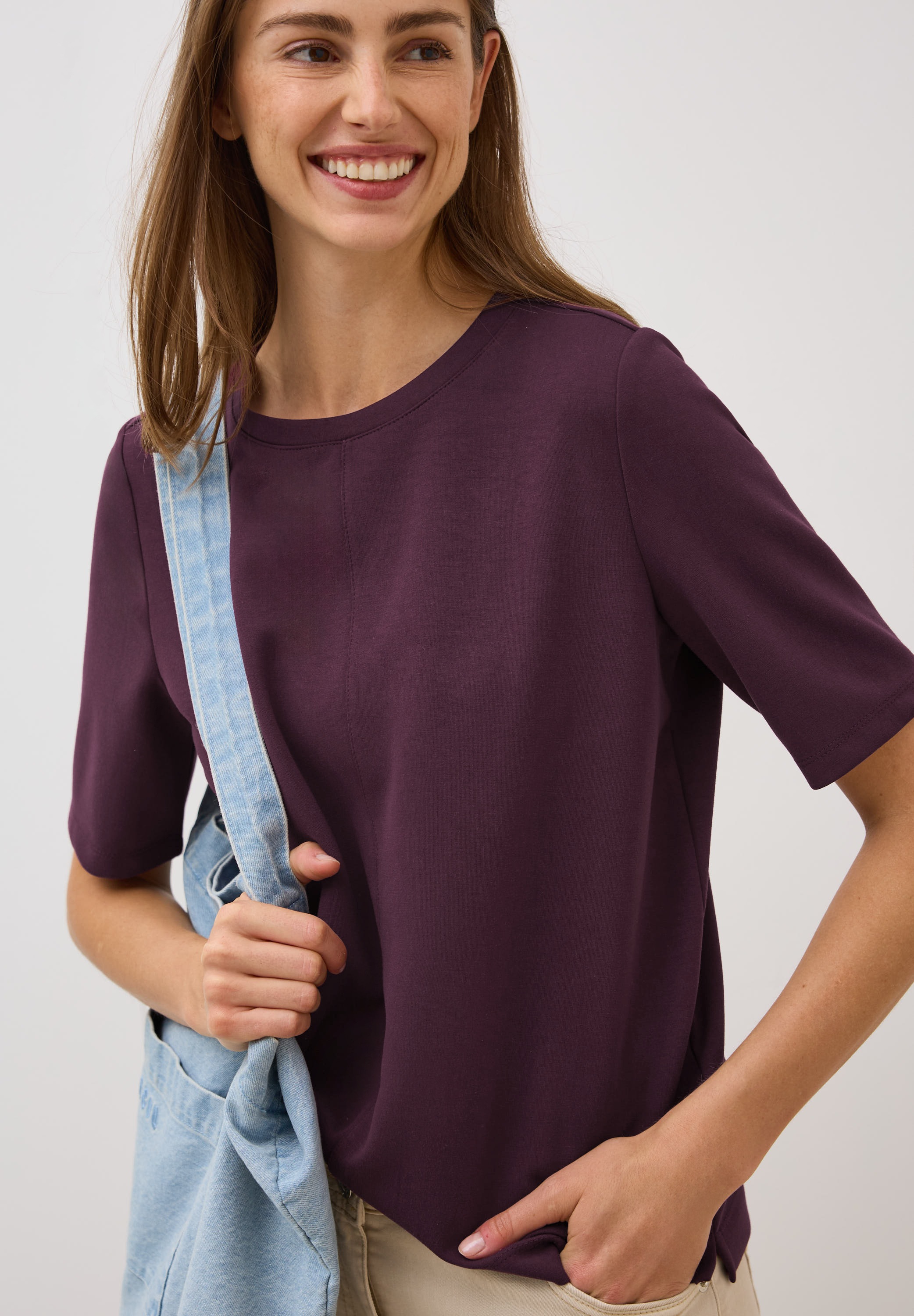 Cecil Sweatshirt, kurzarm, mit Rundhals