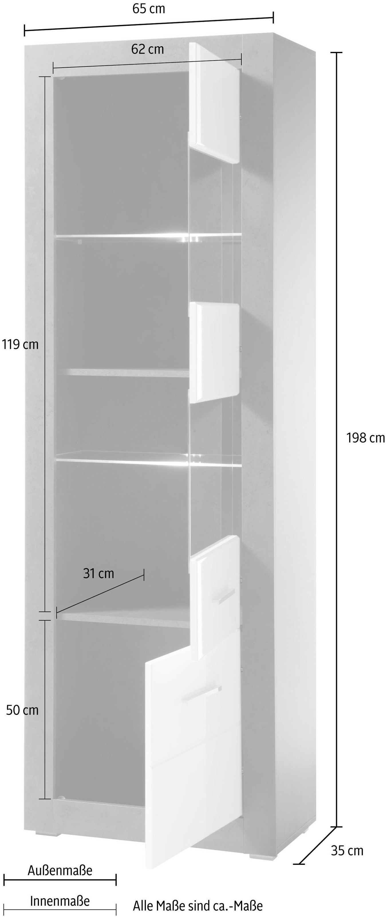 ❤ INOSIGN Vitrine »Etero«, Höhe 198 cm entdecken im Jelmoli-Online Shop