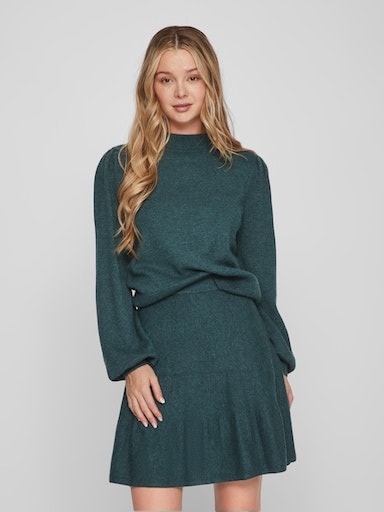 Vila Rundhalspullover »VIRIL TURTLE-NK BALLOON L/S TOP - NOOS«