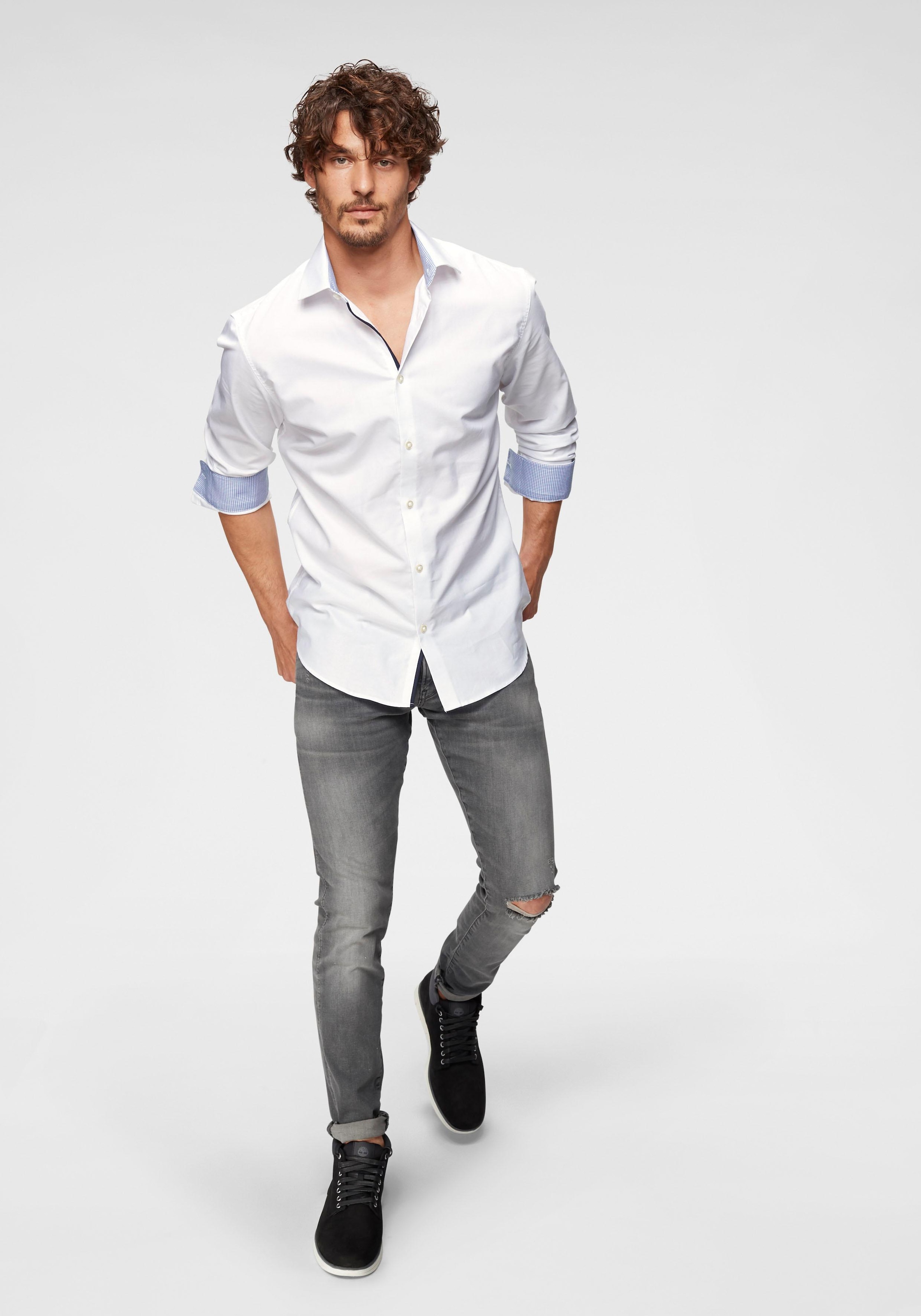 SELECTED HOMME Langarmhemd »SLHSLIMNEW-MARK SHIRT LS NOOS«