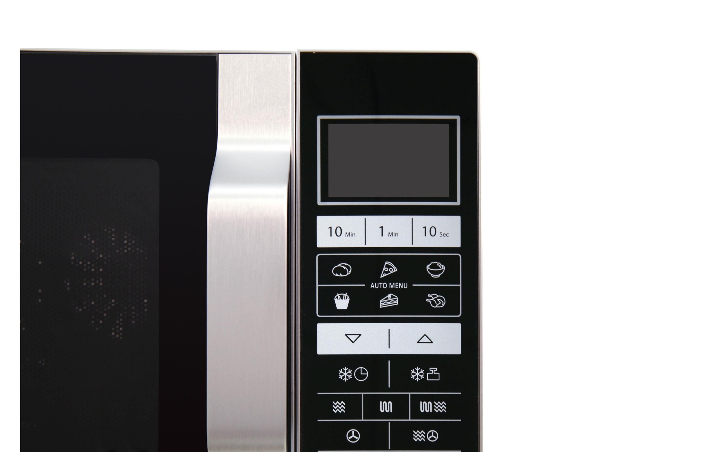 Sharp Mikrowelle »R860S Silberfarben Schwarz«, 900 W