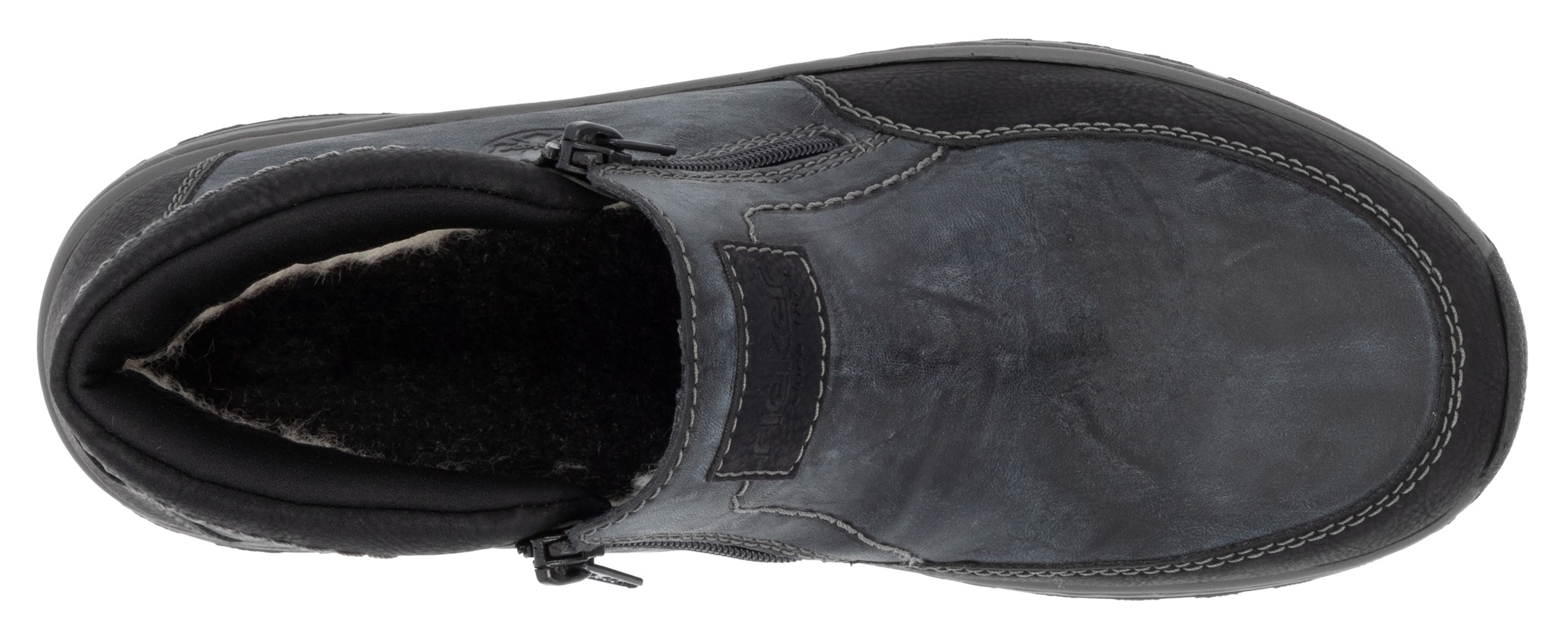 Rieker Winterboots, Winterstiefelette, Halbschuh mit beidseitigen Reissverschlüssen