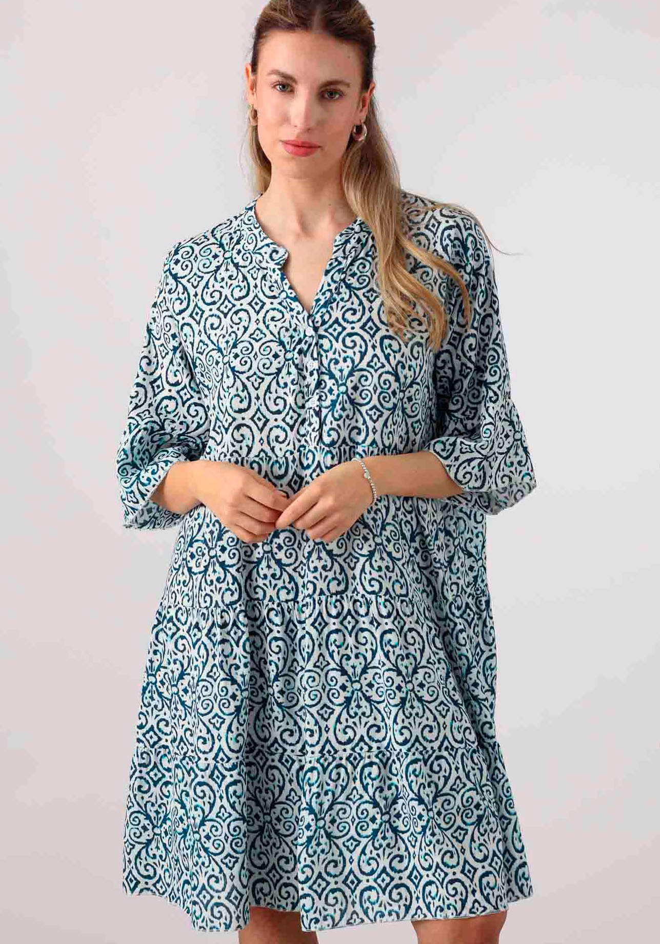 Muster bestellen Sommerkleid, Jelmoli-Versand online Zwillingsherz grafischem mit |
