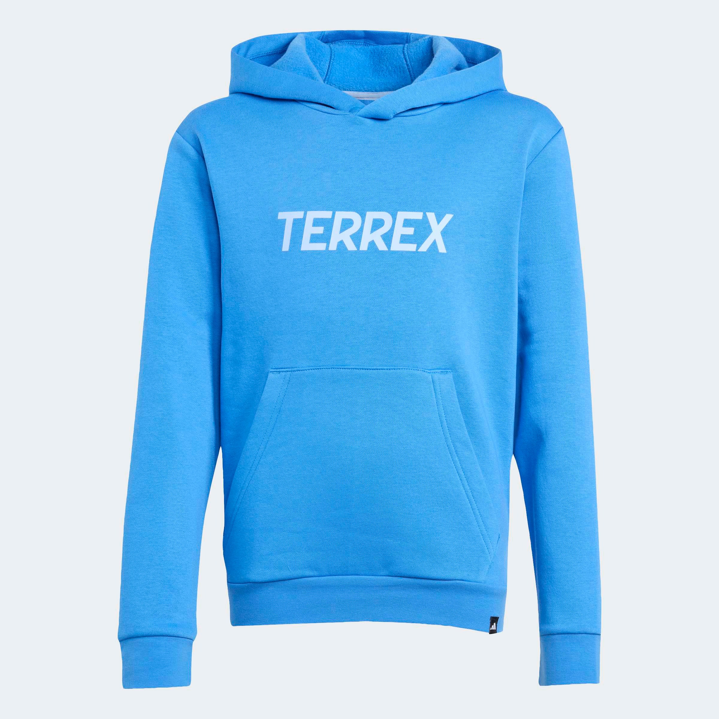 Adidas Terrex, Unisex, adidas TERREX Kapuzensweatshirt »K MT LOGO HD«, ray blau, 128