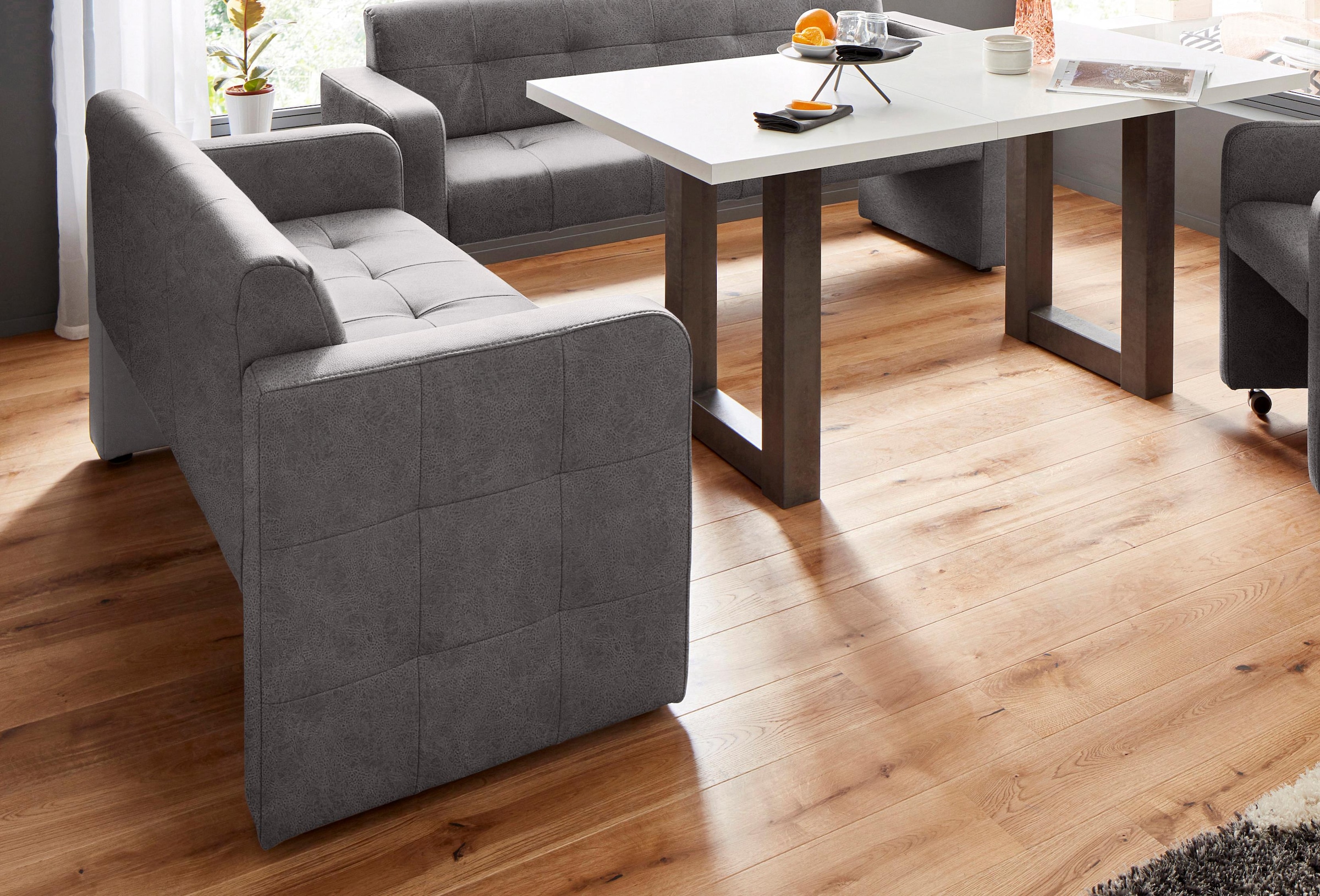 exxpo - sofa fashion Polsterbank »Barista Küchensofa, Sitzhöhe 49cm, kompakte Stellmasse«, Frei im Raum stellbar