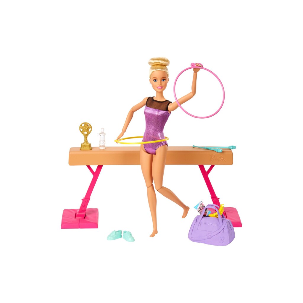 Barbie Spielfigur »Spielset Turnen«, (Set)