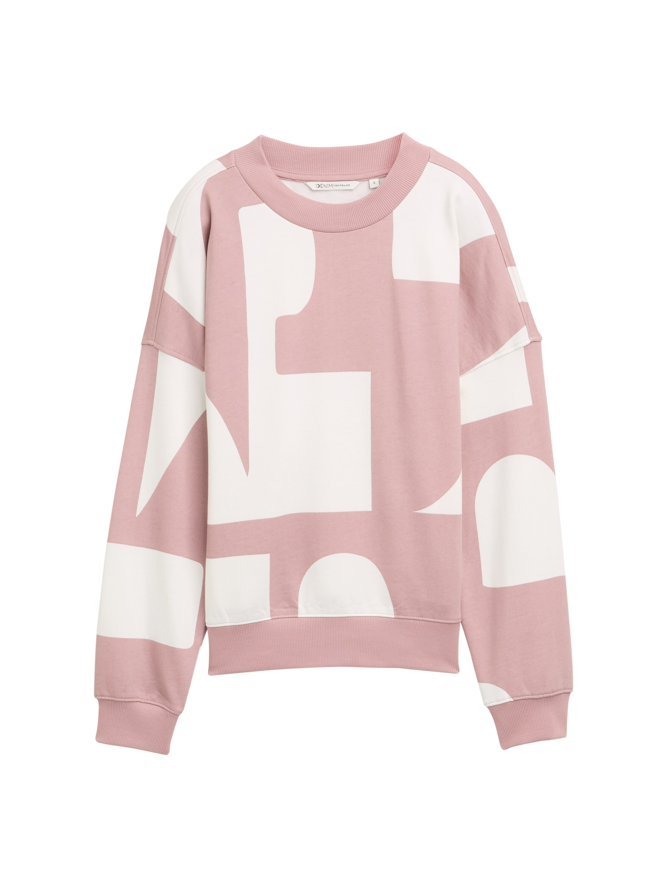 TOM TAILOR Denim Sweatshirt, mit All-Over Print