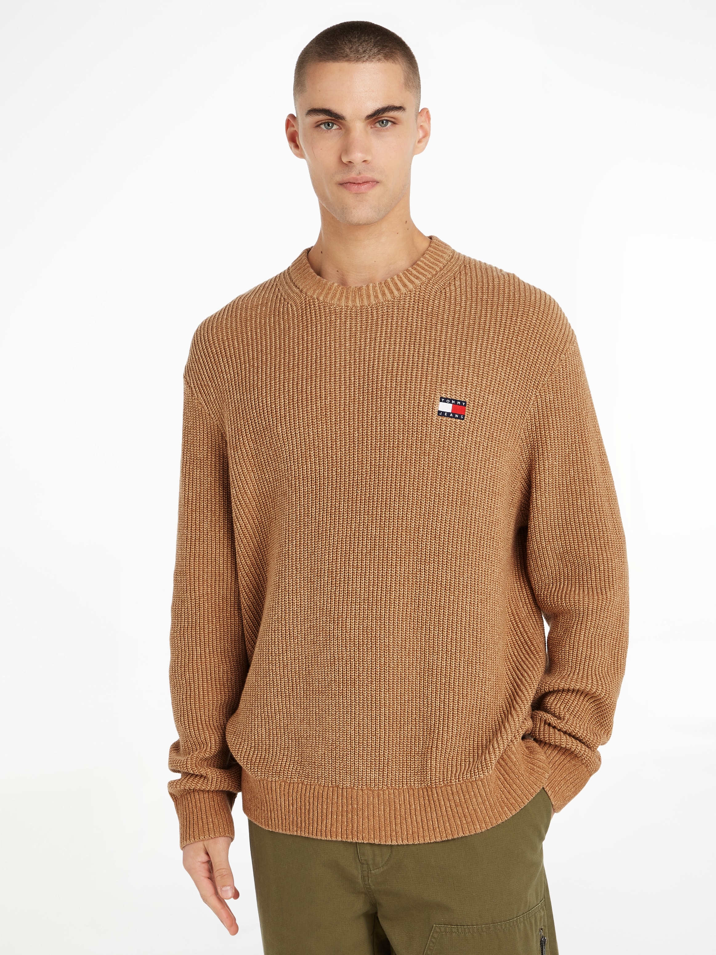 Strickpullover »TJM REG TONAL XS BADGE SWEATER«