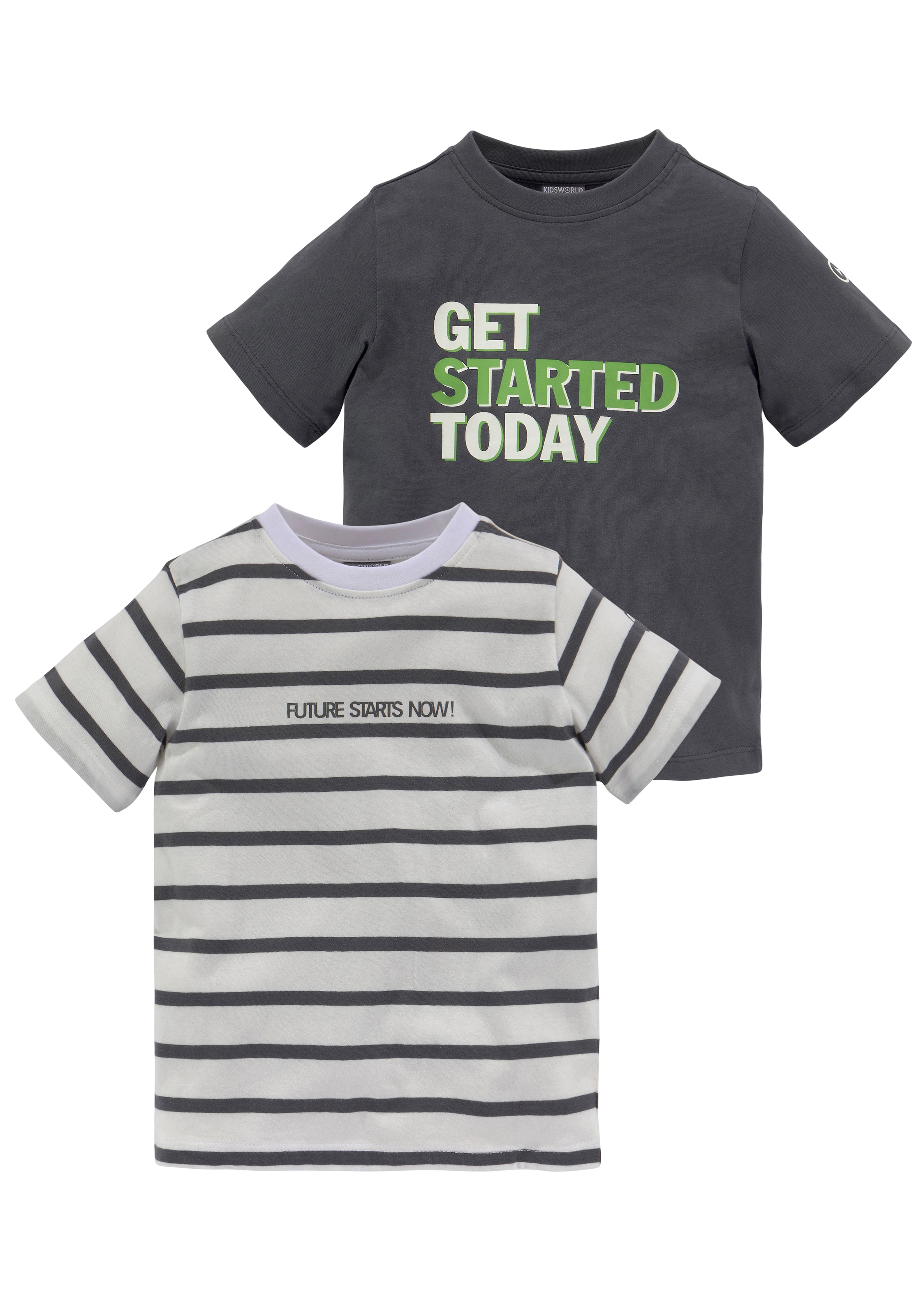 ✵ KIDSWORLD T-Shirt »TOMORROW IS online tlg.), | (Packung, Sprücheshirts LATE«, Jelmoli-Versand 2 bestellen TOO