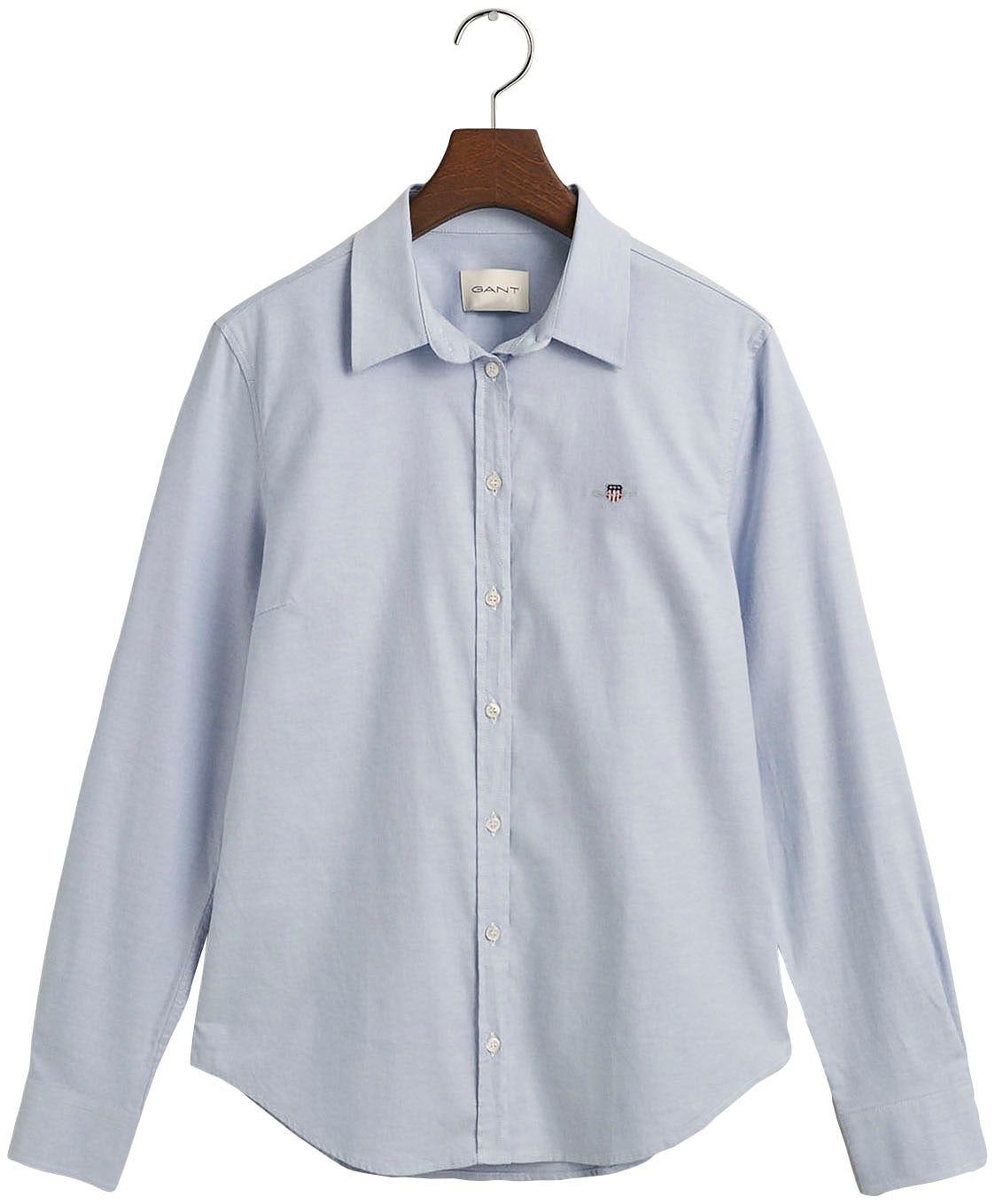 Gant Langarmbluse »New Slim Stretch Oxford Blouse«, für bequemen Sitz u. Bewegungsfreiheit, New Slim Stretch, bügelfrei