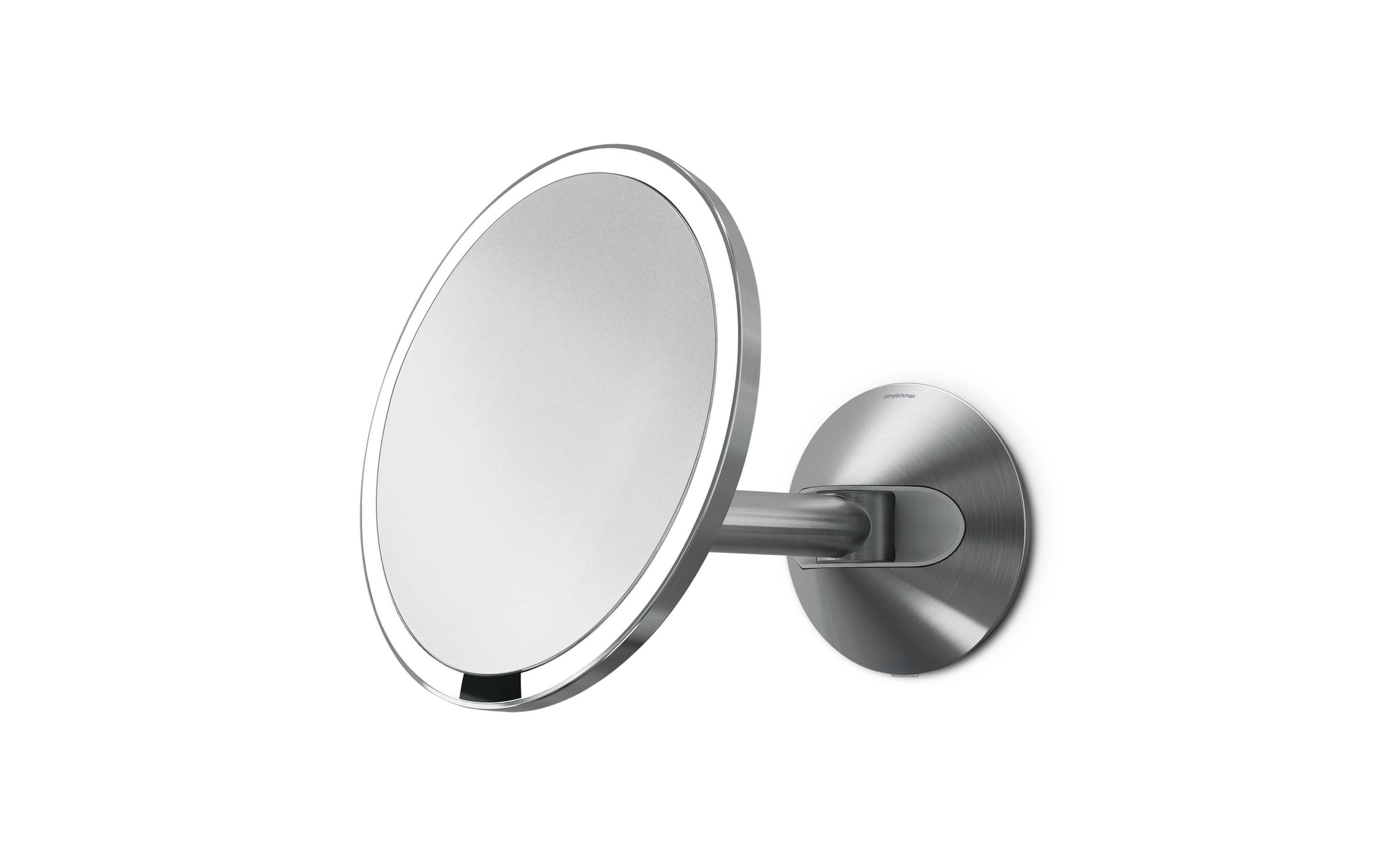 simplehuman Kosmetikspiegel »Kosmetikspiegel mit Sensor mit Wandhalterung Silberfarben«