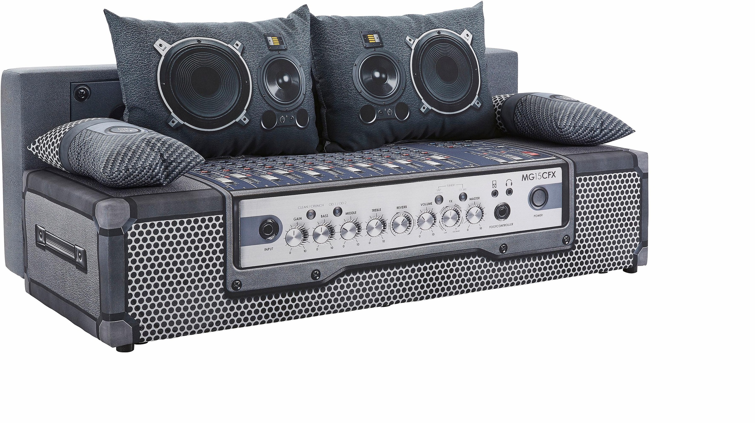 exxpo - sofa fashion Schlafsofa »Extravagantes Sofa für Individualisten mit Bettfunktion und Bettkasten«, in aussergewöhnlichen Bezugsvarianten, Solitärmöbel