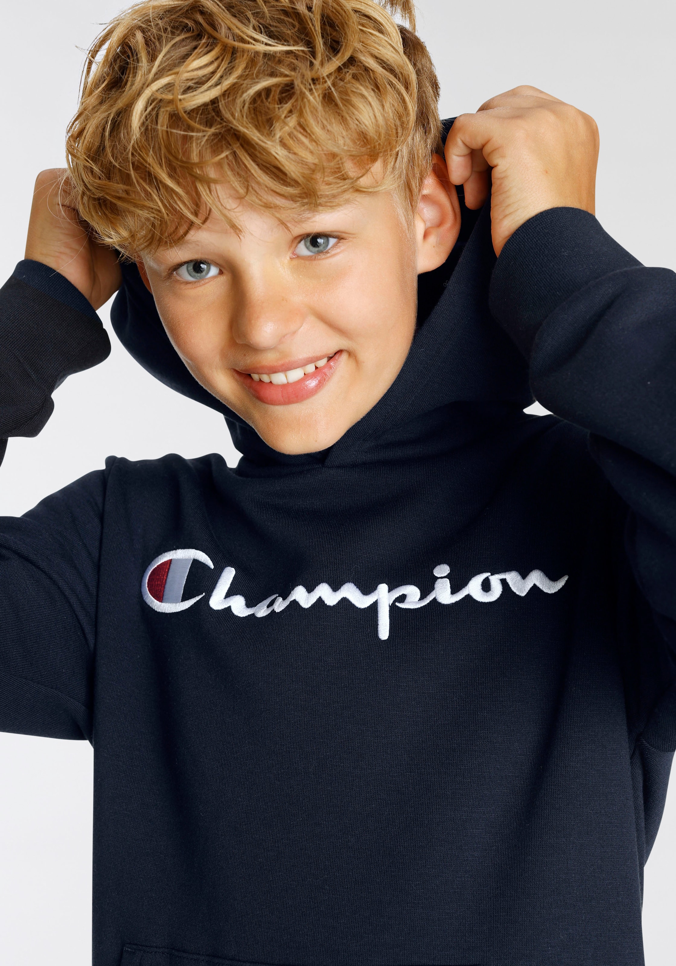 ✵ Champion Jelmoli-Versand Hooded Sweatshirt Kinder« Logo - Sweatshirt entdecken large | günstig für »Classic