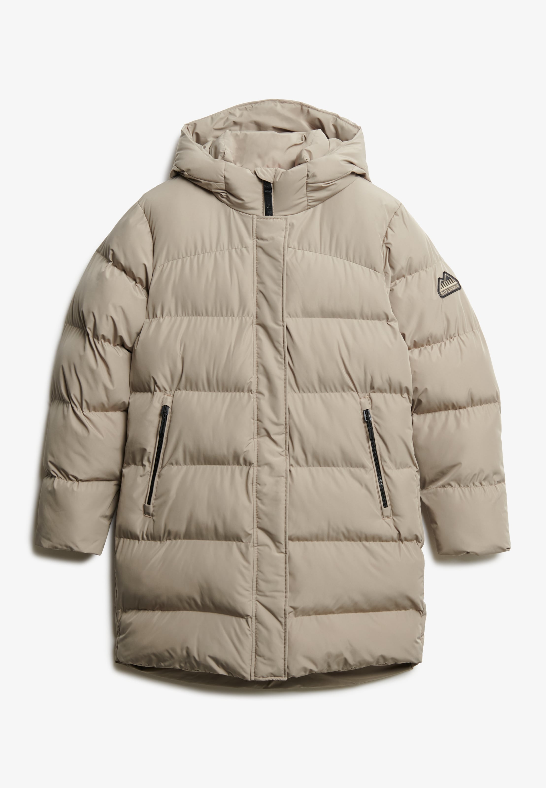 Superdry Steppjacke »HOODED SPORTS PUFFER MID JKT«, mit Kapuze