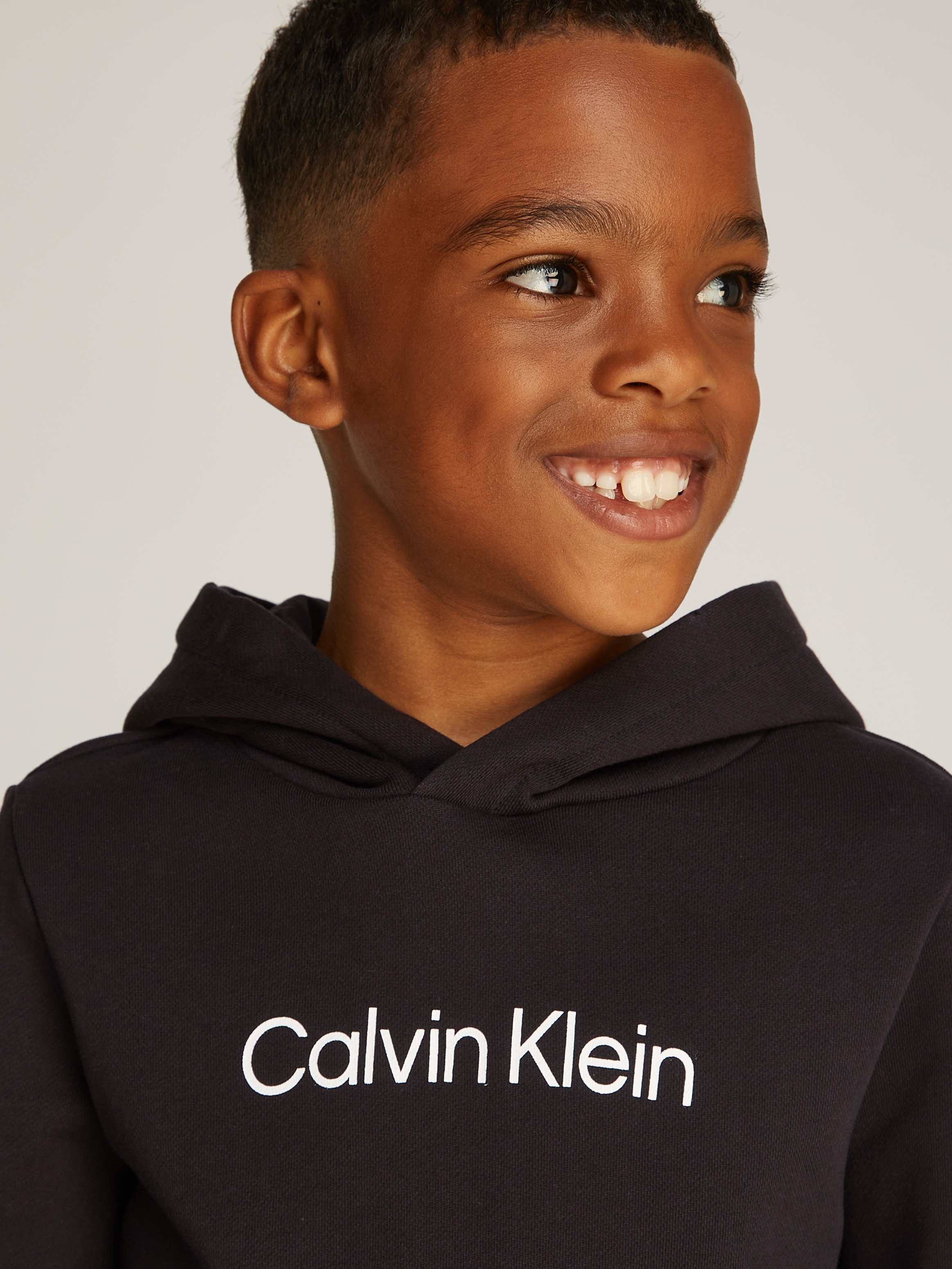 Calvin Klein Jeans Kapuzensweatshirt »Inst. Logo Reg. Terry Hoodie«, für Kinder bis 16 Jahre und mit Logoschriftzug