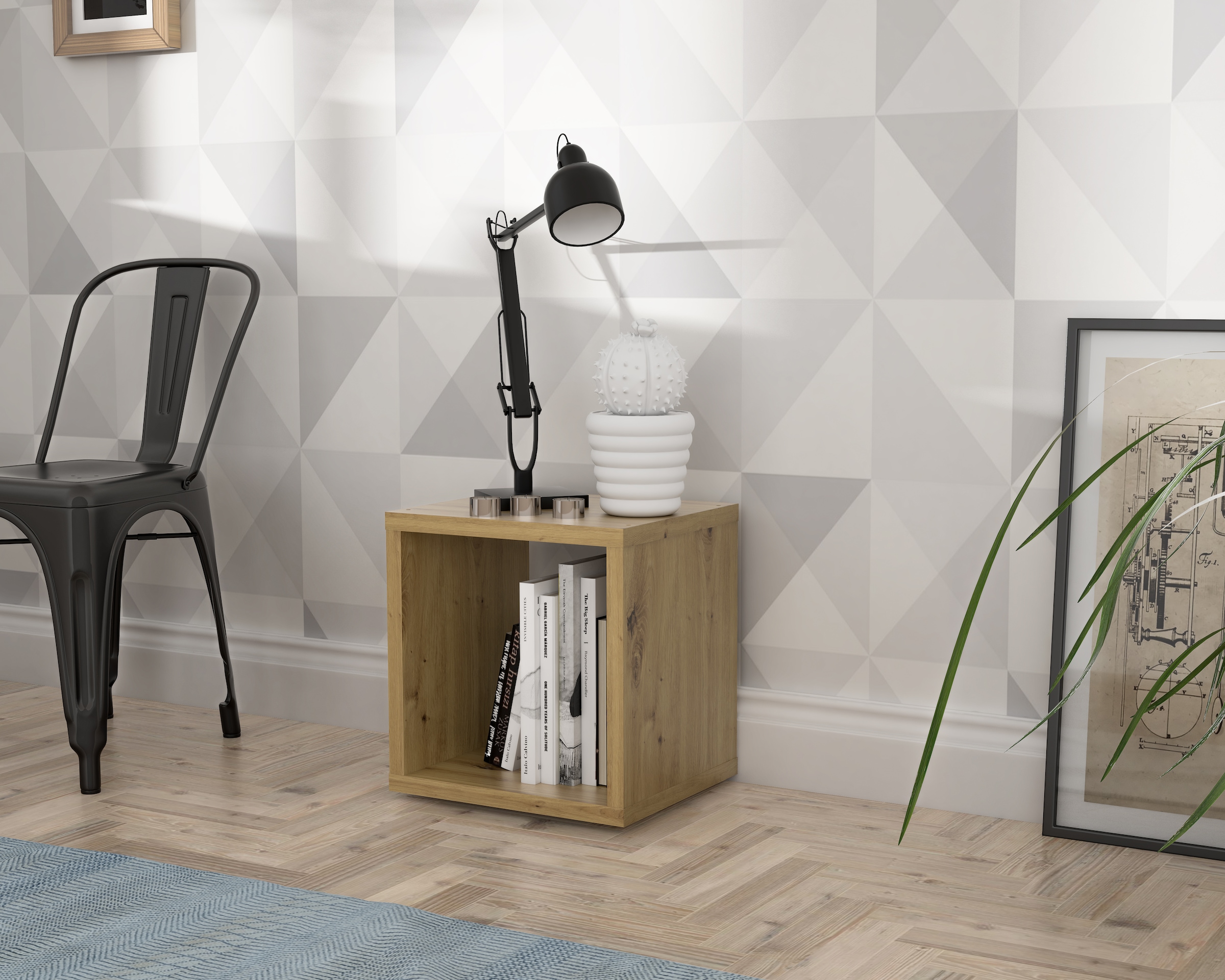 Mauro Singular Storage Unit in Artisan Oak, none