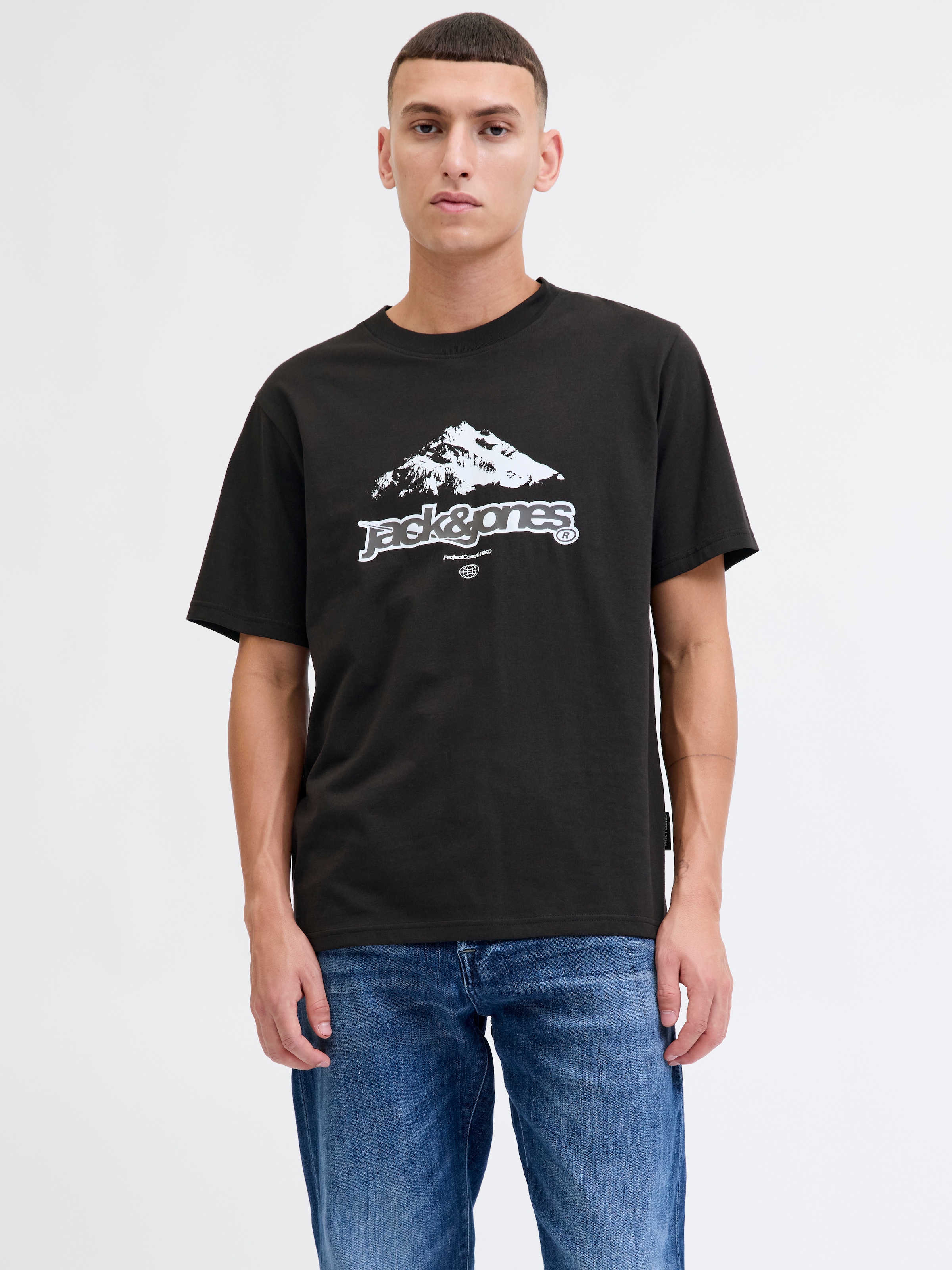 Jack & Jones T-Shirt "JCOFLARE BRAINDING TEE SS CREW NECK"