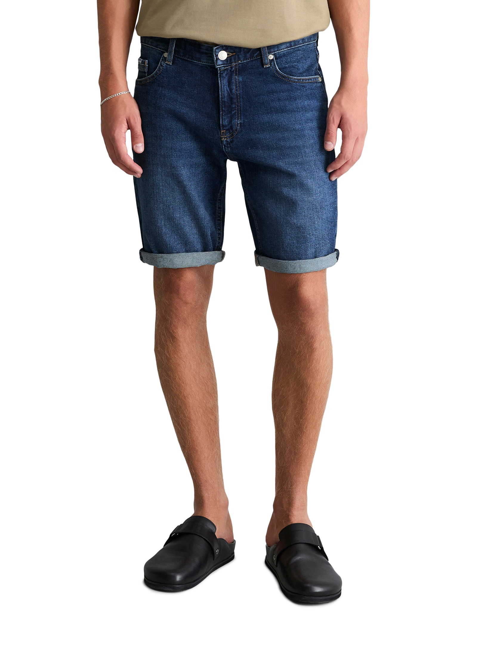 Marc OPolo DENIM Jeansshorts "Model Mats tapered fit aus Bio-Baumwoll-Mix"