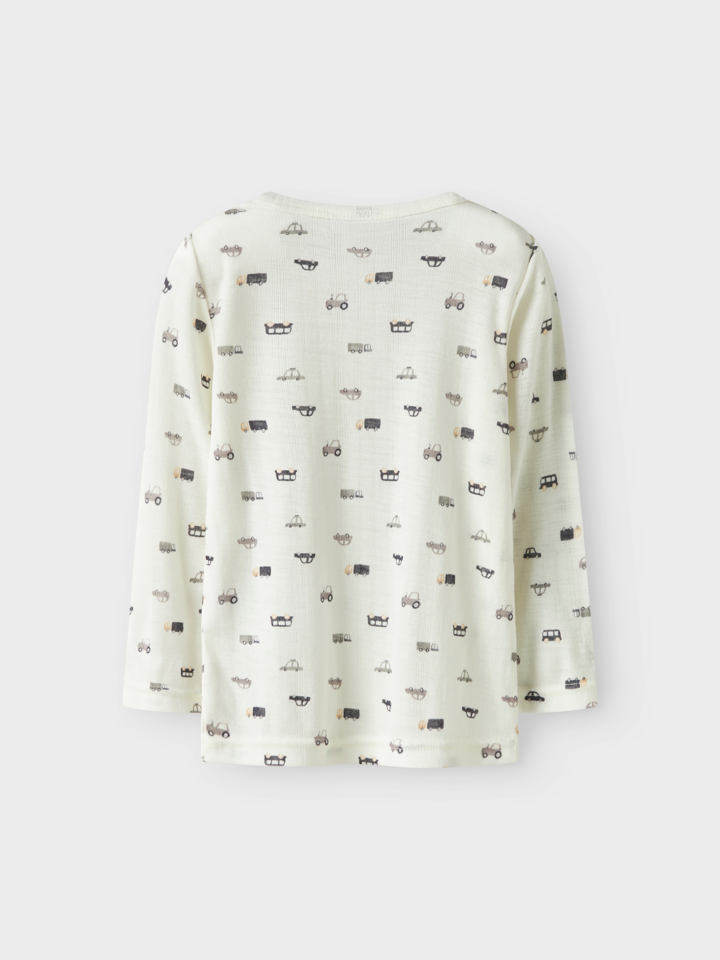 Name It Langarmshirt »NMMWANG WOOL NEEDLE LS TOP NOOS«, aus reiner Merinowolle