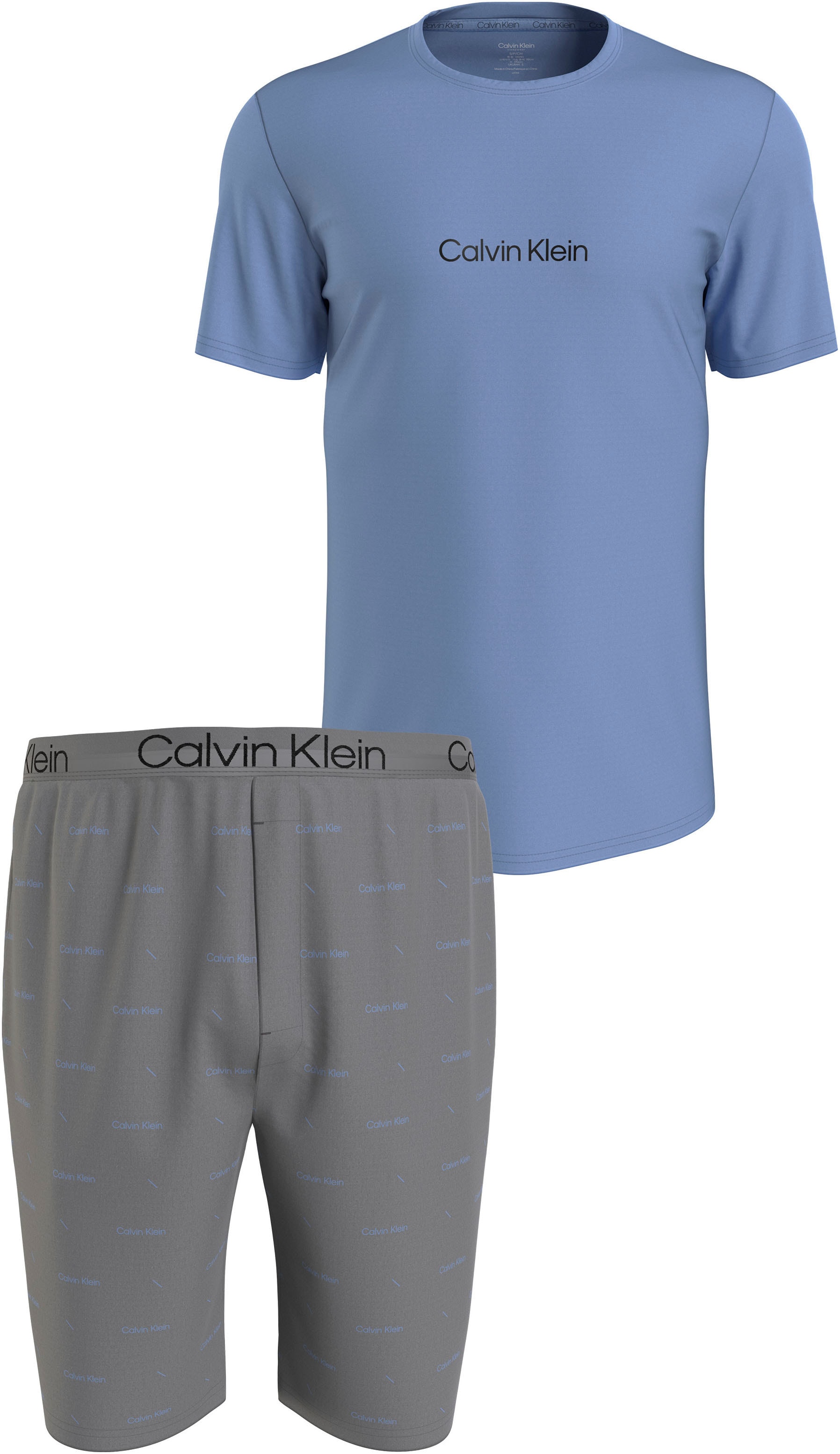 Calvin Klein Underwear Pyjama »S/S SHORT SET«, (Set, 2 tlg.), mit Calvin Klein Logoschriftzügen
