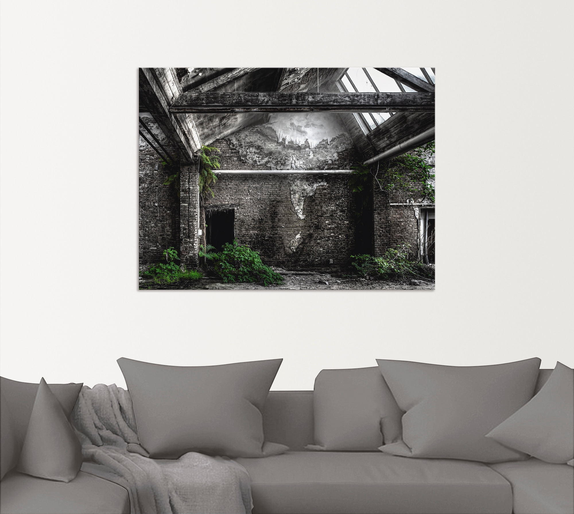 Artland Wandbild »Lost Place - alte Fabrik«, Architektonische Elemente, (1 St.), als Alubild, Outdoorbild, Poster in verschied. Grössen