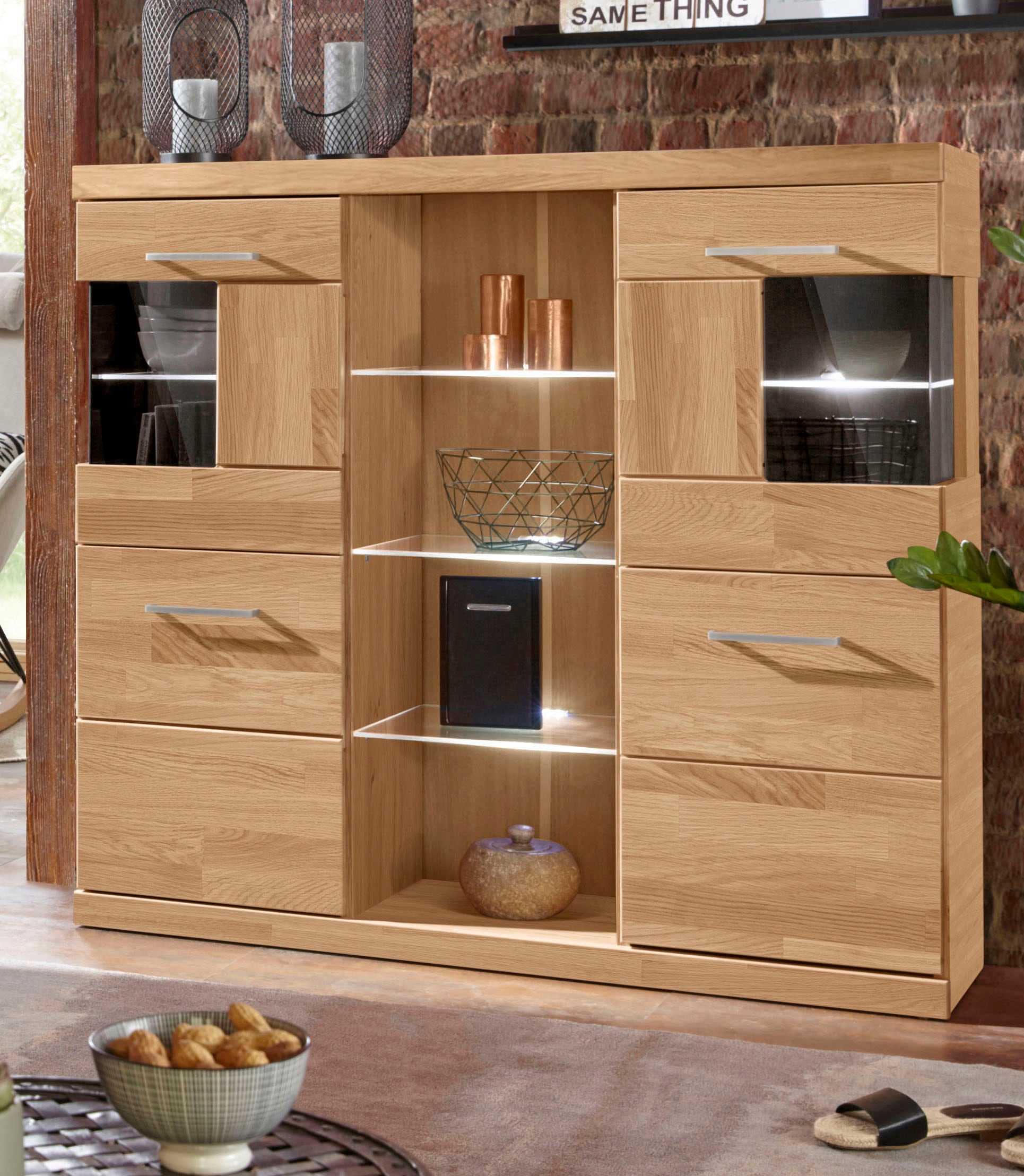 Jelmoli-Versand Woltra Highboard »Ribe«, online Breite | 125 kaufen cm