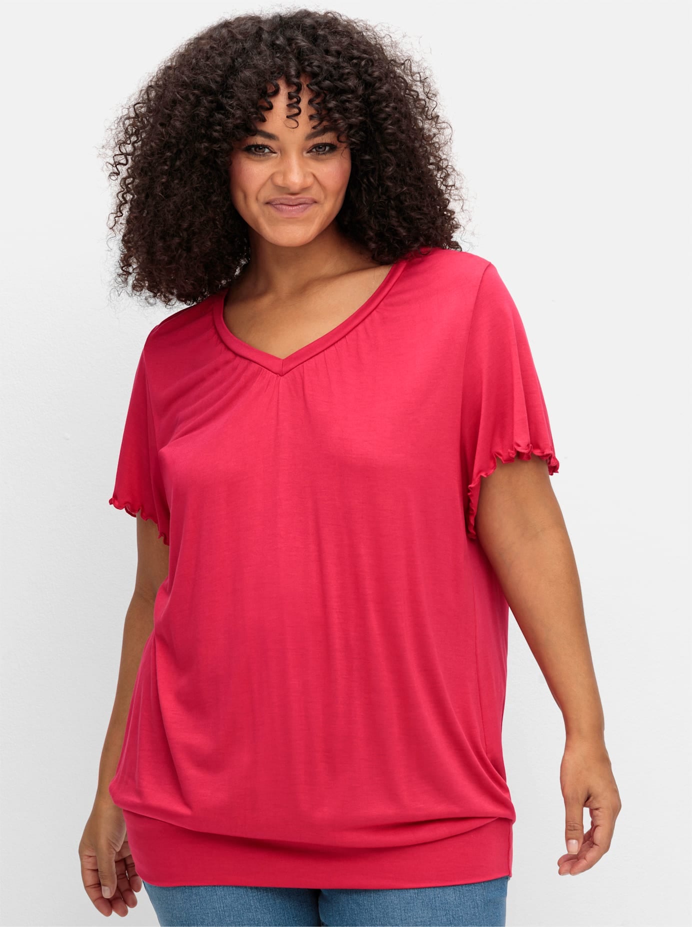 Sheego T-Shirt »T-Shirt«, (1 tlg.)