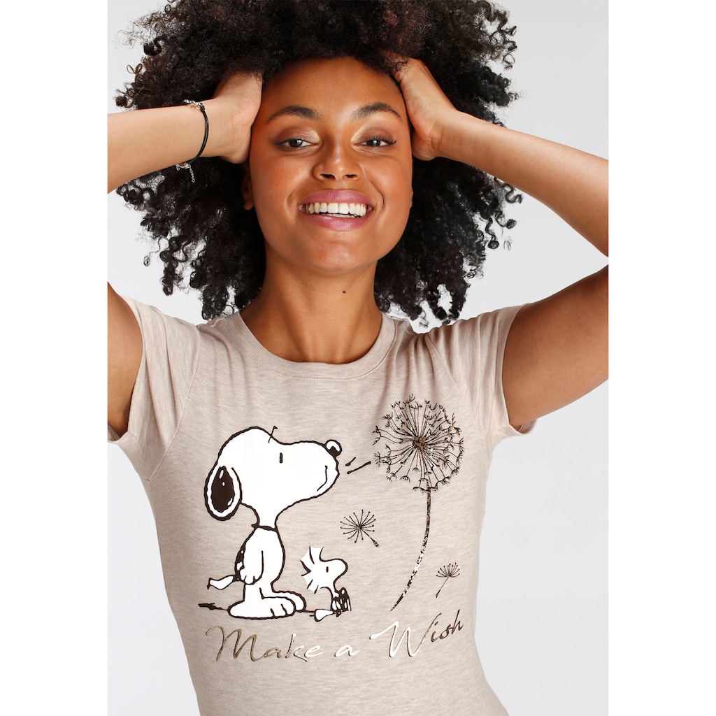 KangaROOS Kurzarmshirt, mit lizensiertem Snoopy Print Originaldesign