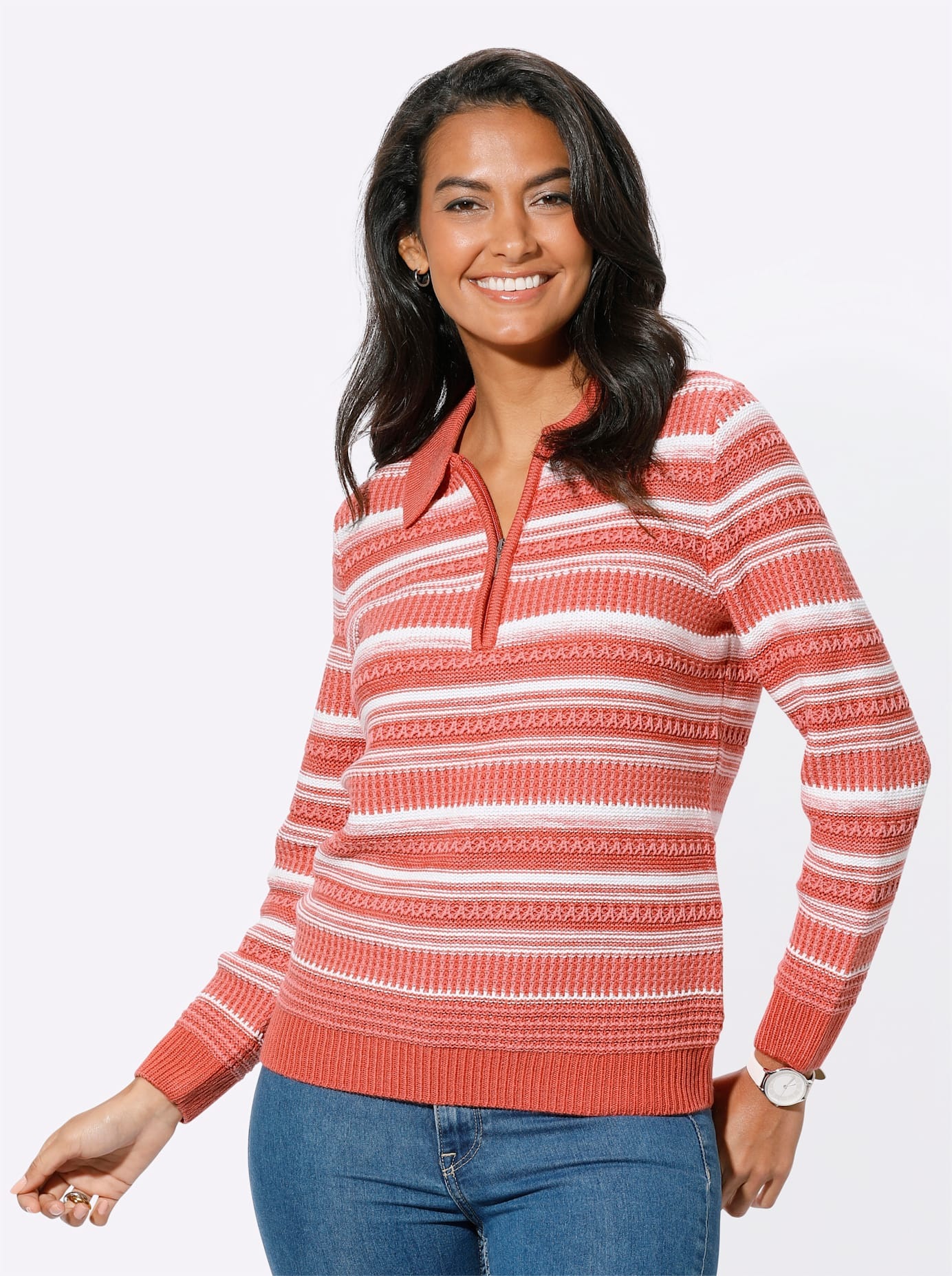 Casual Looks Polokragenpullover »Pullover«