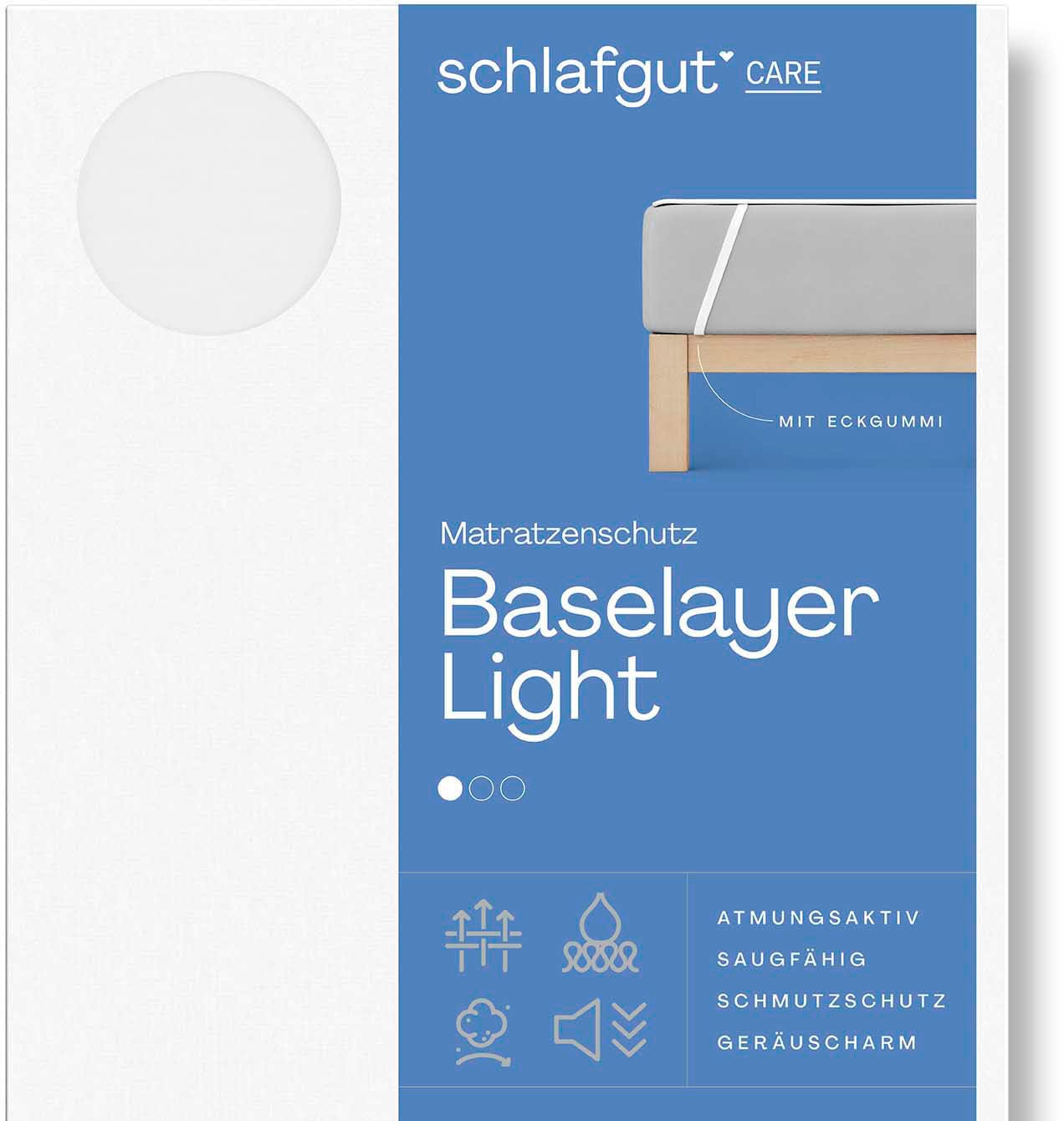 Matratzenauflage »Baselayer Matratzenschutz Light«, (1 St.), mit Eckgummis