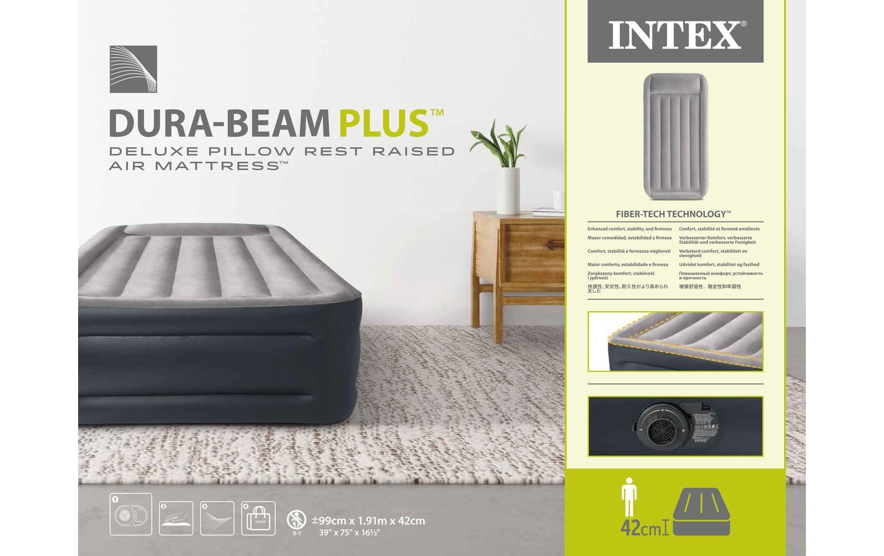 Intex Luftbett »DuraBeam+ Deluxe Twin 99 x 191 x 42 cm«, (1 tlg.)