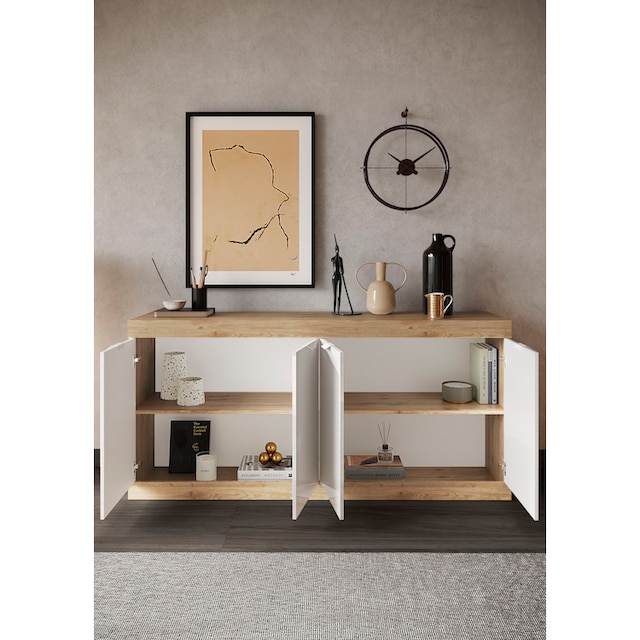 weiss LC Jelmoli-Versand 181 Breite Hochglanz Sideboard »Slim«, cm, | Lack online shoppen