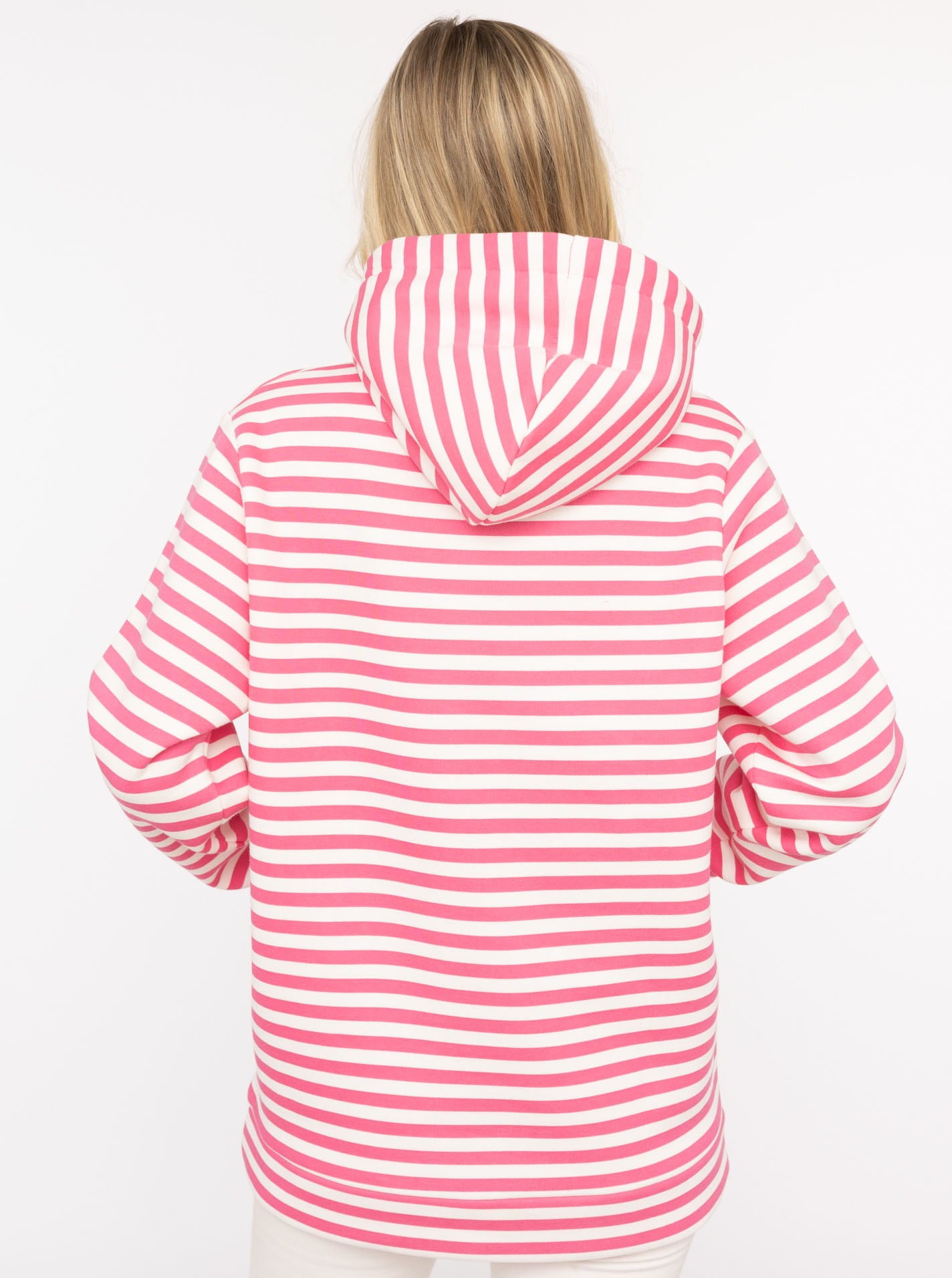 Zwillingsherz Kapuzensweatshirt »"Streifen Strandglück"«, gestreift, Stickererei vorne, Kordelzug; Tasche