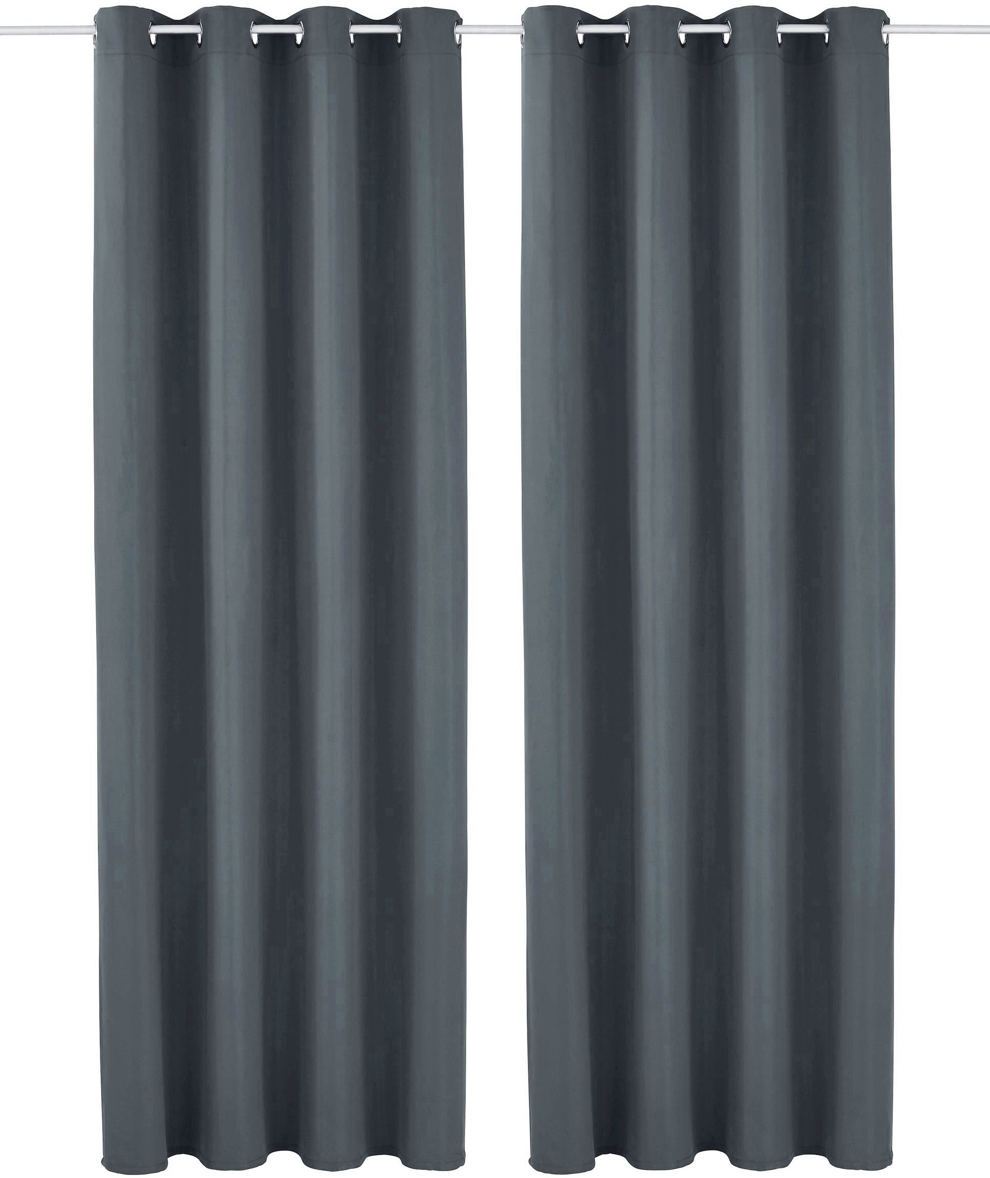 Bruno Banani Vorhang »Lagan«, (2 St.), 2-er Set, gewebt, Microfaser, versch. Grössen, einfarbig, Bestseller