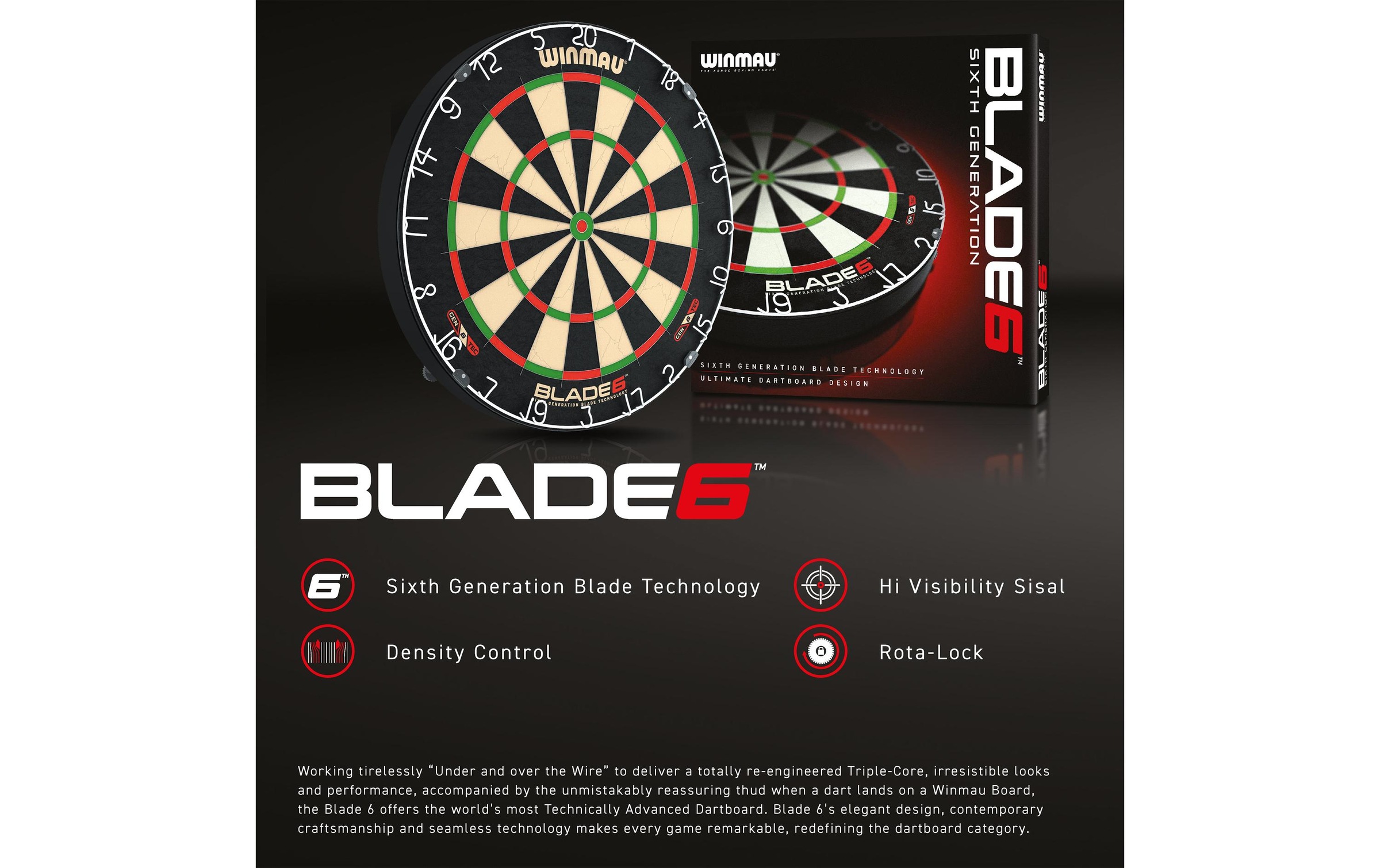 Winmau Dartscheibe »Blade 6«