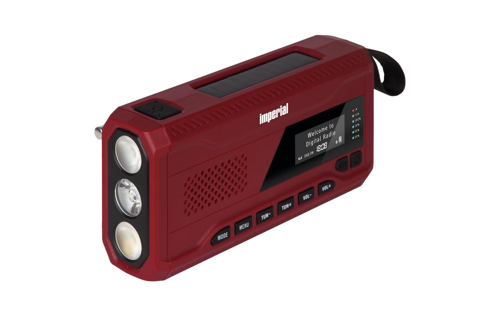 IMPERIAL Digitalradio (DAB+) »DABMAN OR 2 Neonrot«, (Digitalradio (DAB+)-FM-Tuner)