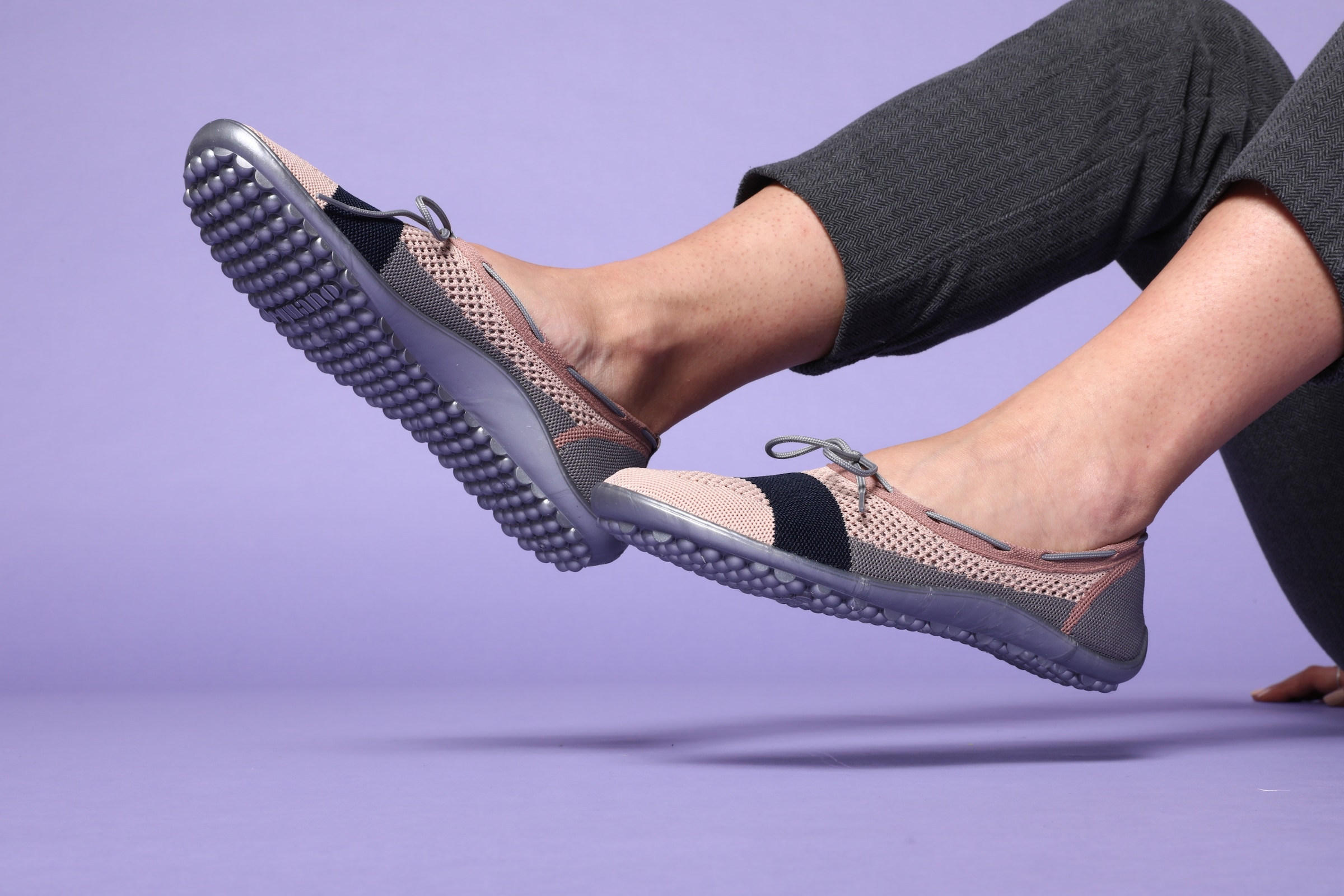 Leguano Barfussschuh »STLYE«, Ballerina, Slipper, Bequemschuh mit Schleife