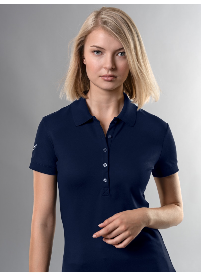 Trigema Poloshirt »TRIGEMA Poloshirt mit Kristallsteinen«